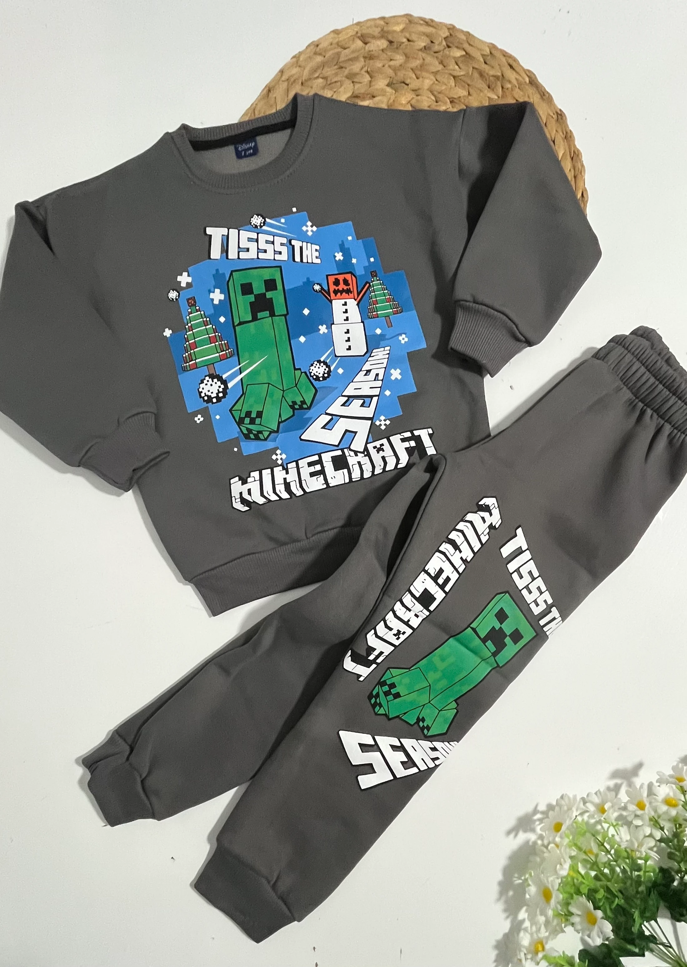 Erkek Çocuk Alt/Üst Takım Minecraft