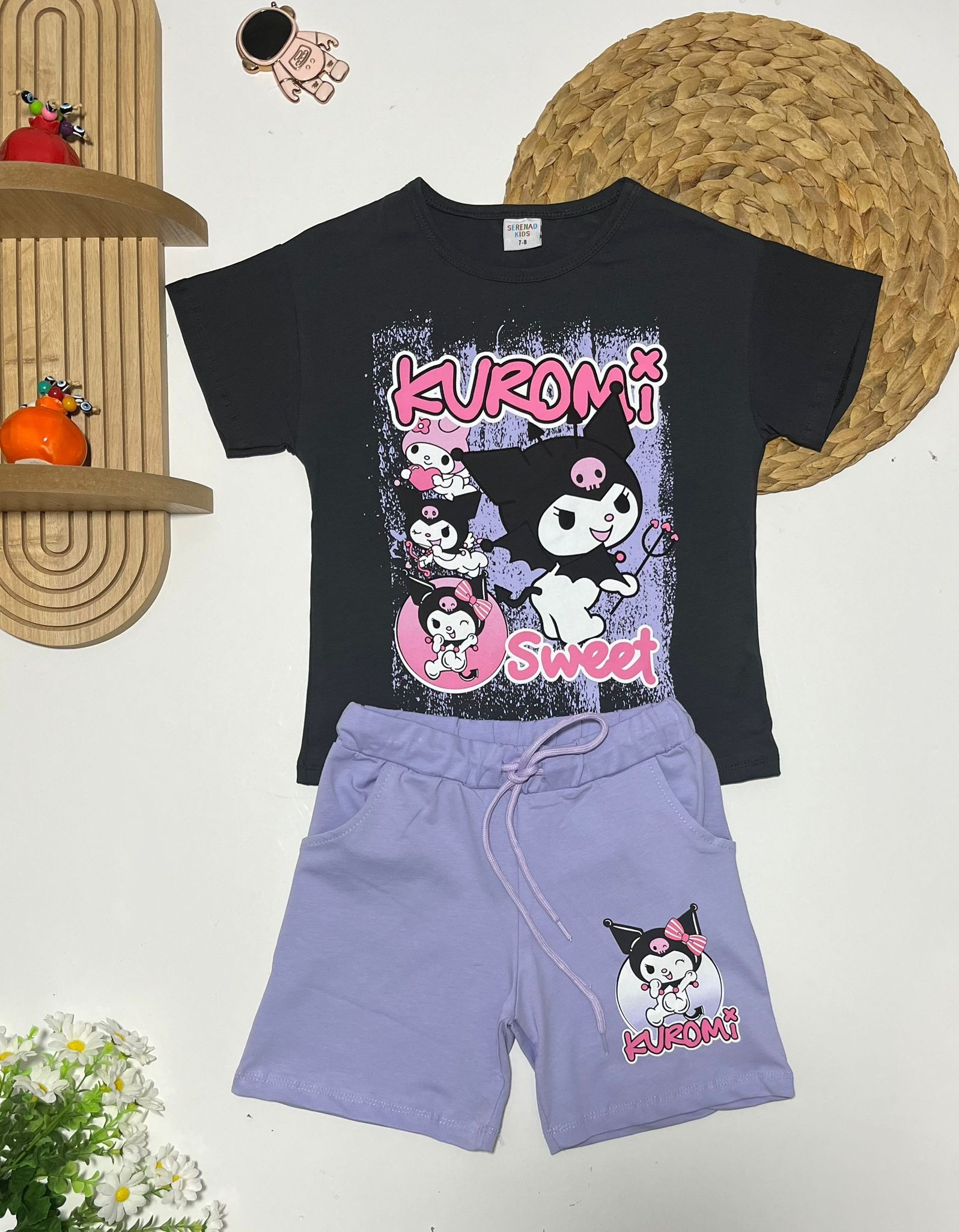 Kuromi Şortlu Alt/Üst Takım
