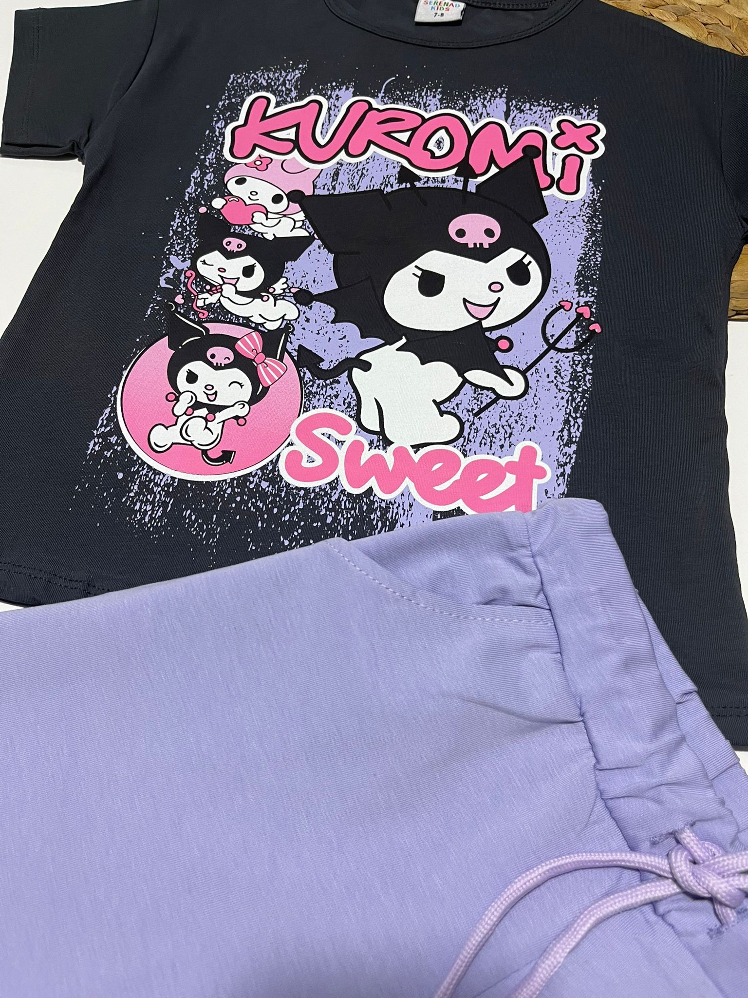 Kuromi Şortlu Alt/Üst Takım