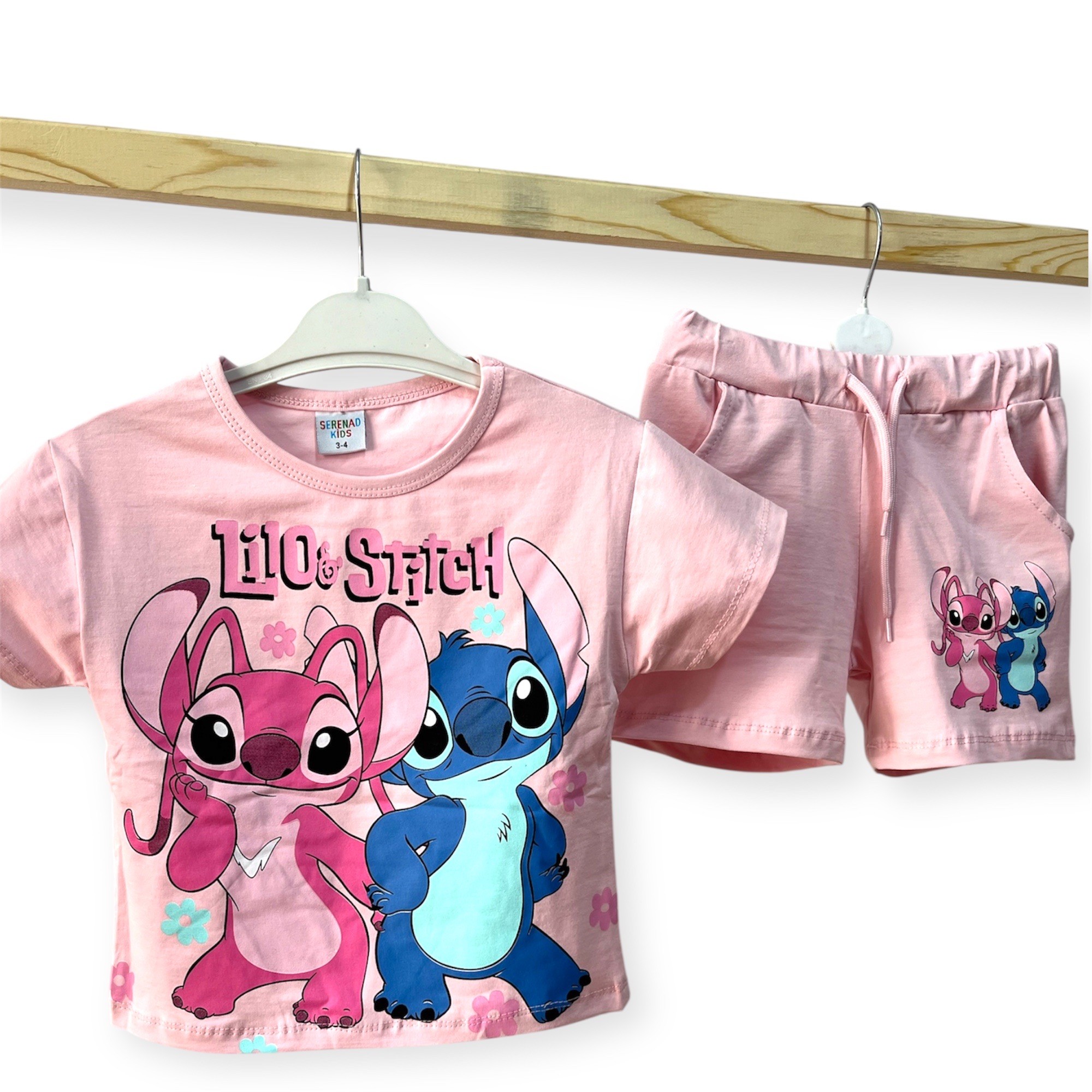 Stitch Şortlu Alt/Üst Takım