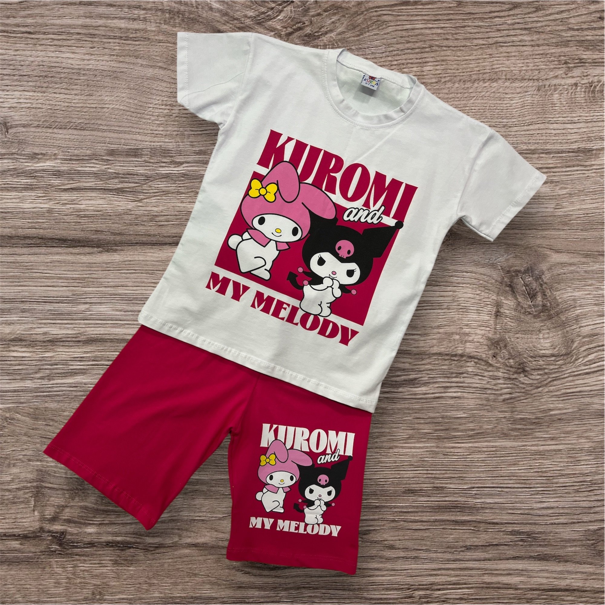 Kuromi Kız çocuk Şortlu Alt/Üst Takım