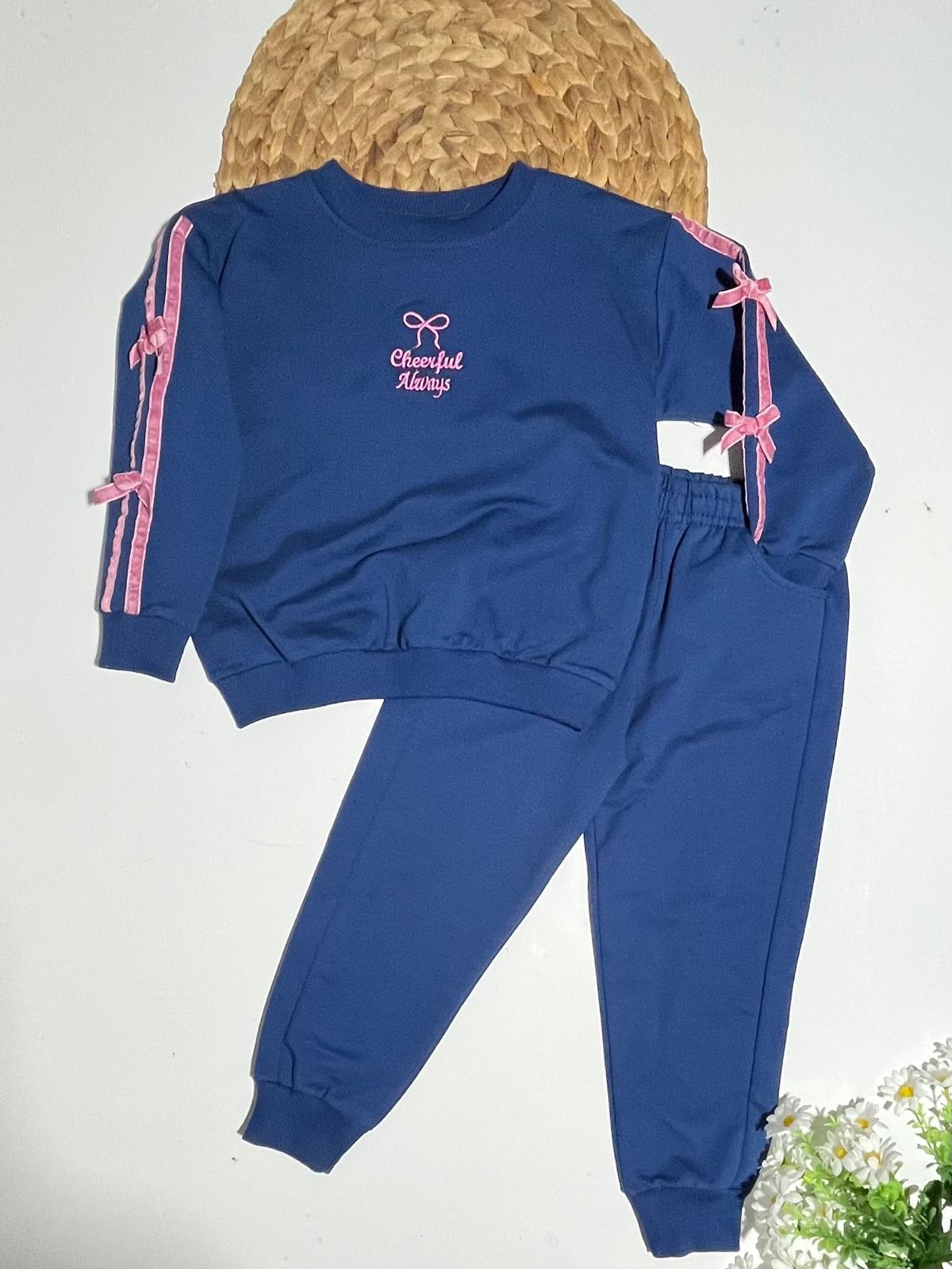 Fiyonklu İki İp Takım LACİVERT