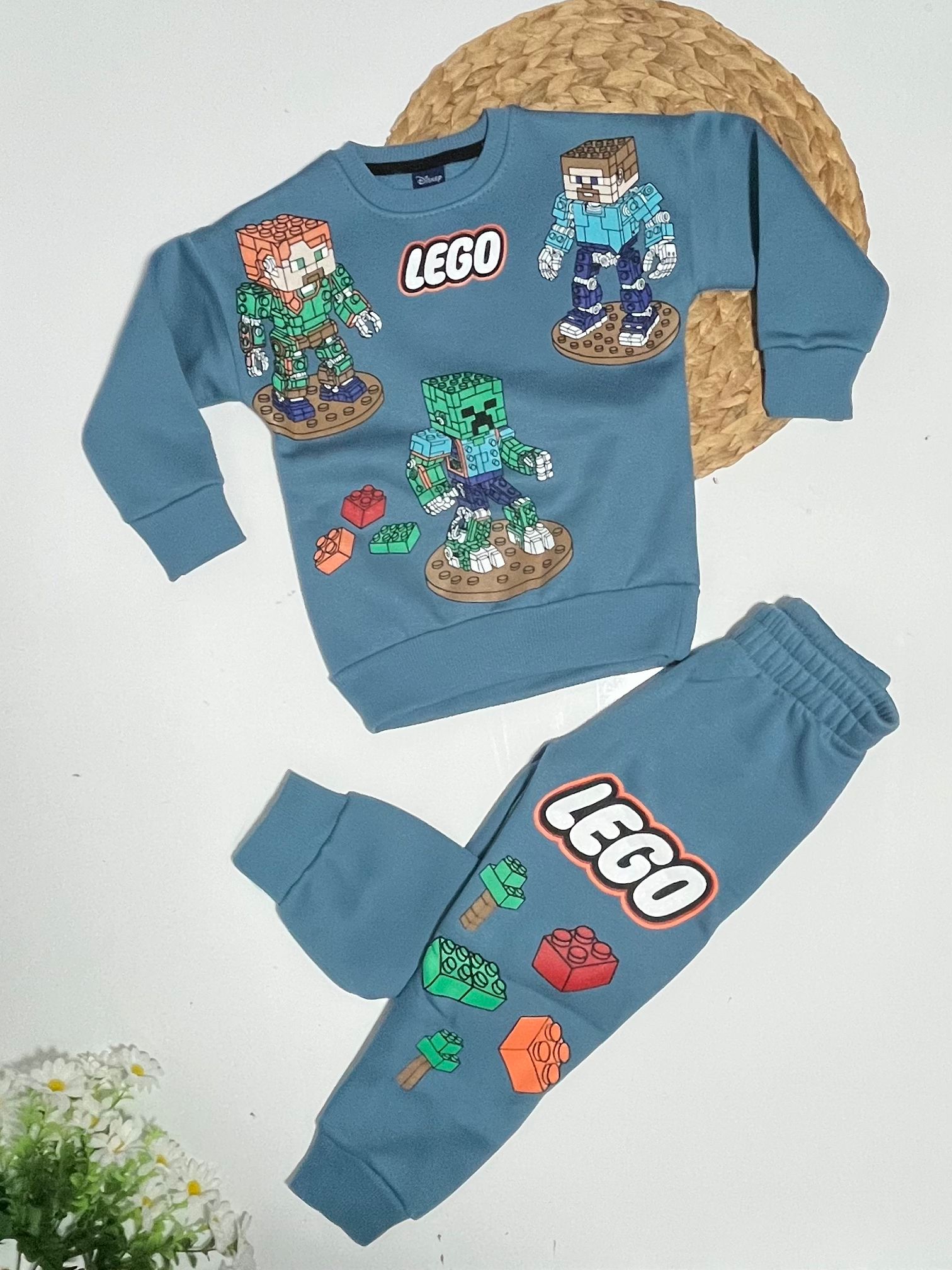 Erkek Çocuk Takım Lego 3İp Şardonlu