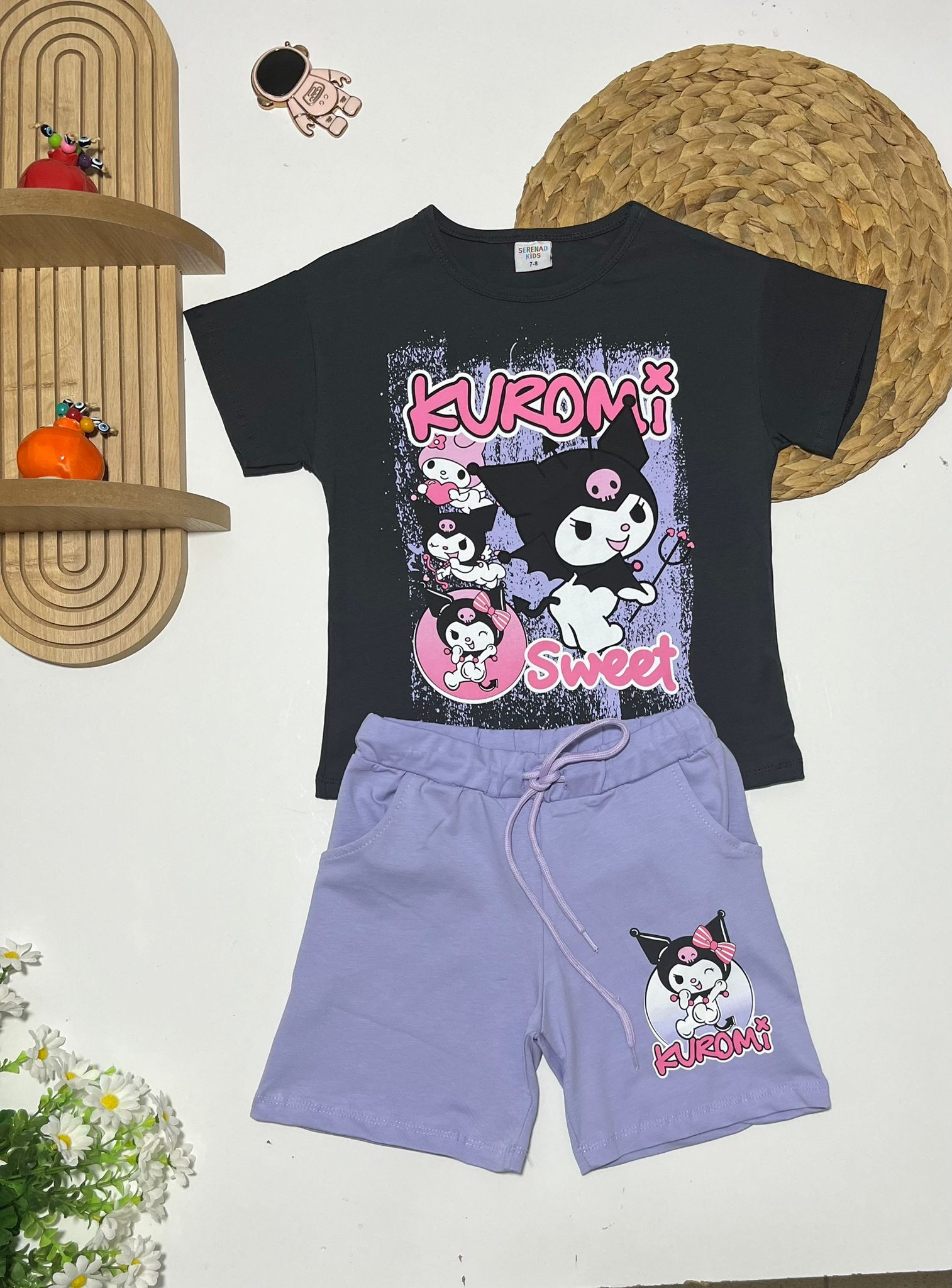 Kuromi Şortlu Alt/Üst Takım