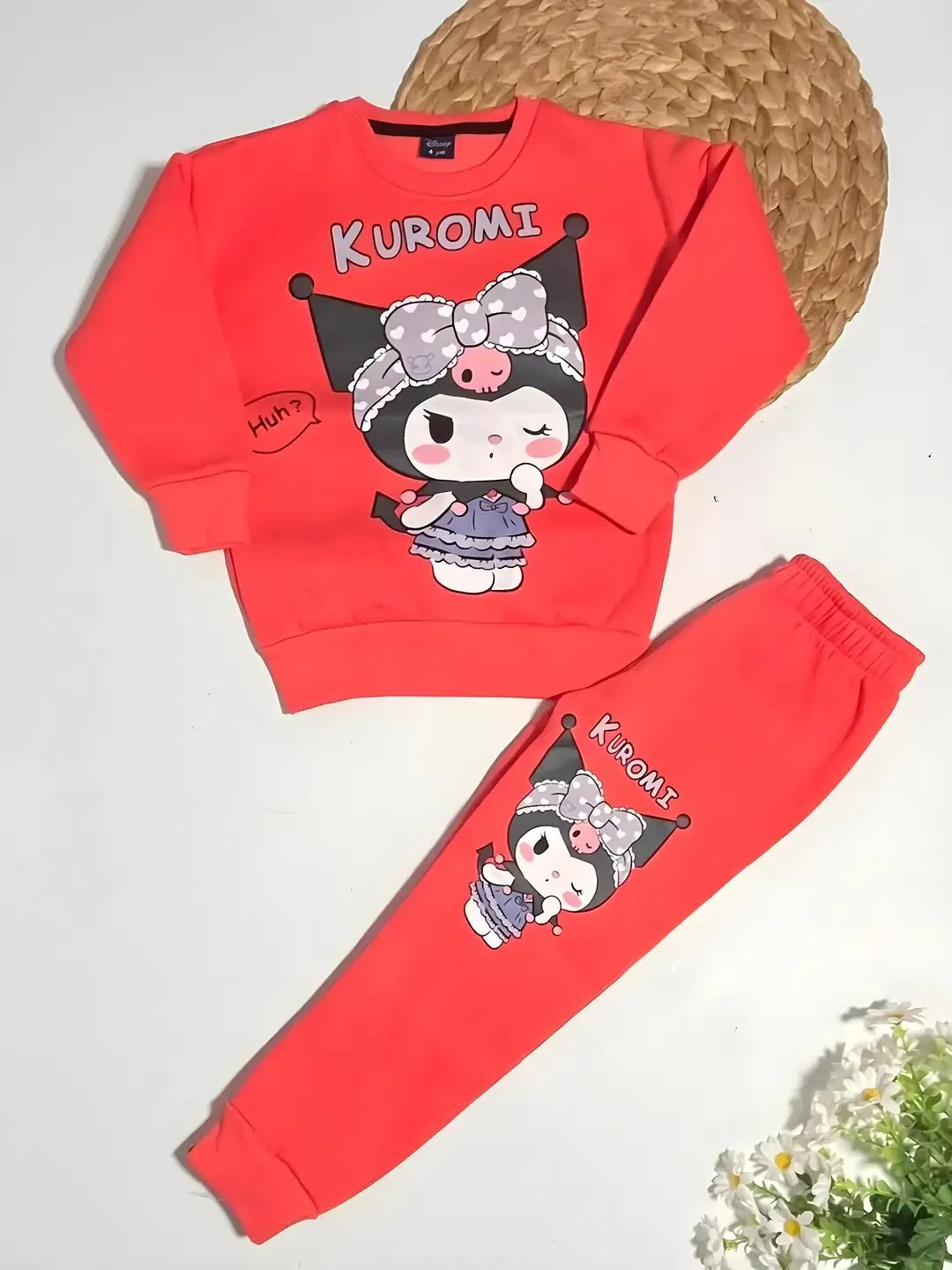 Kız Çocuk 3İp Şatdonlu Kuromi Takım