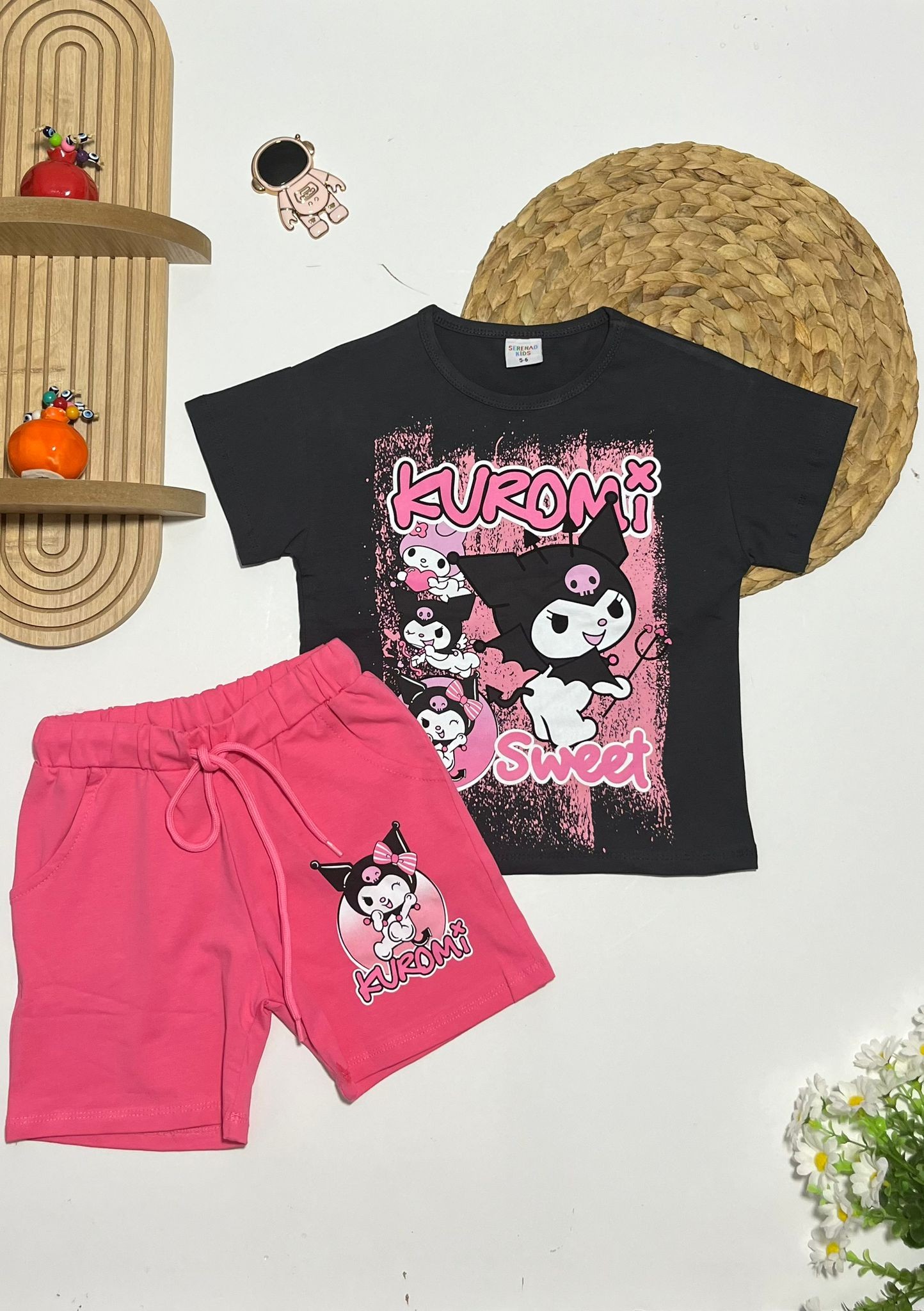 Kuromi Şortlu Alt/Üst Takım
