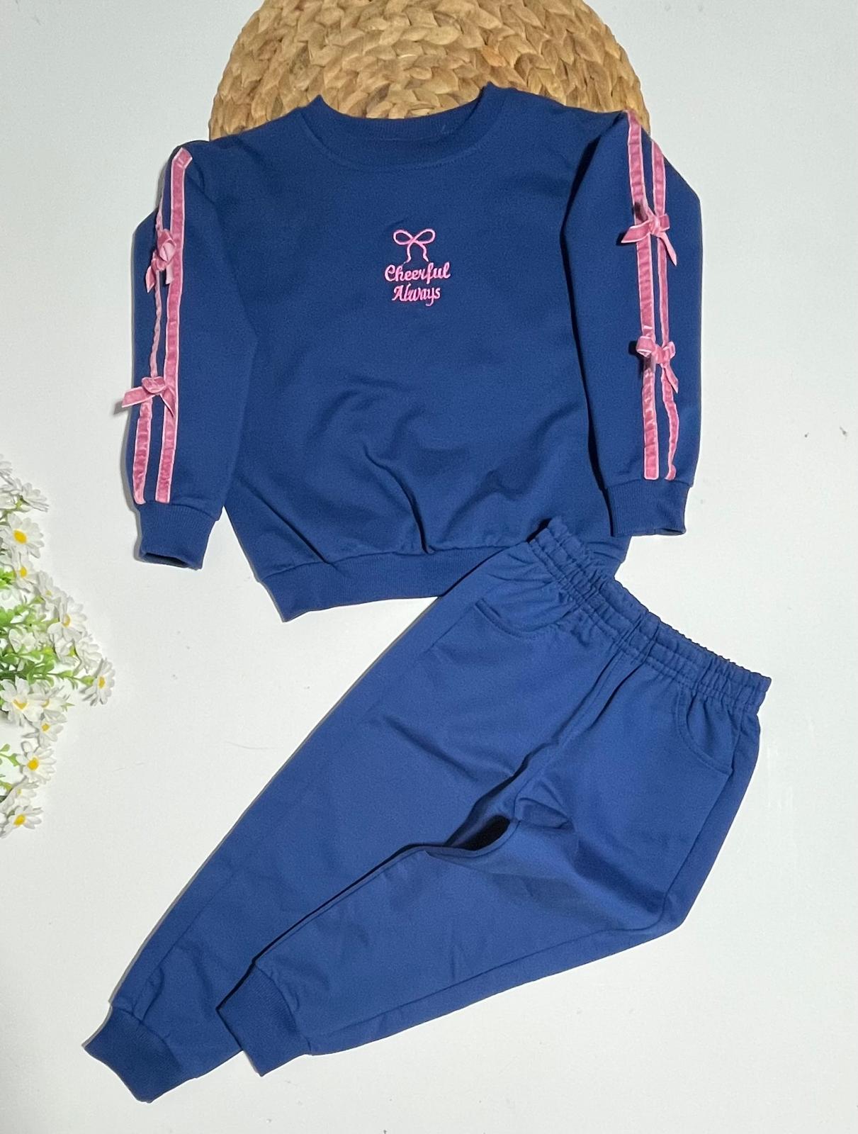 Fiyonklu İki İp Takım LACİVERT