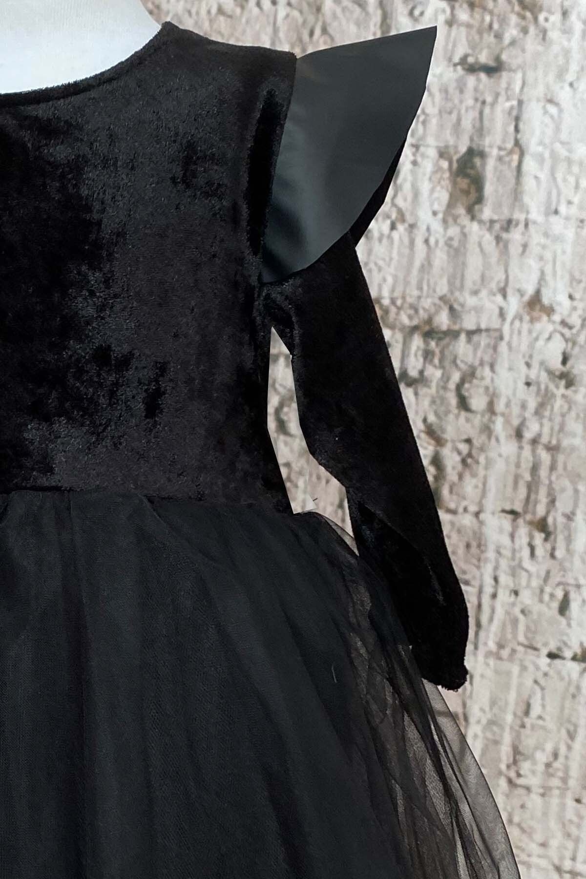 Halloween-Tutu-Kleid mit Leder und Kronen-Set, Geburtstagskleid