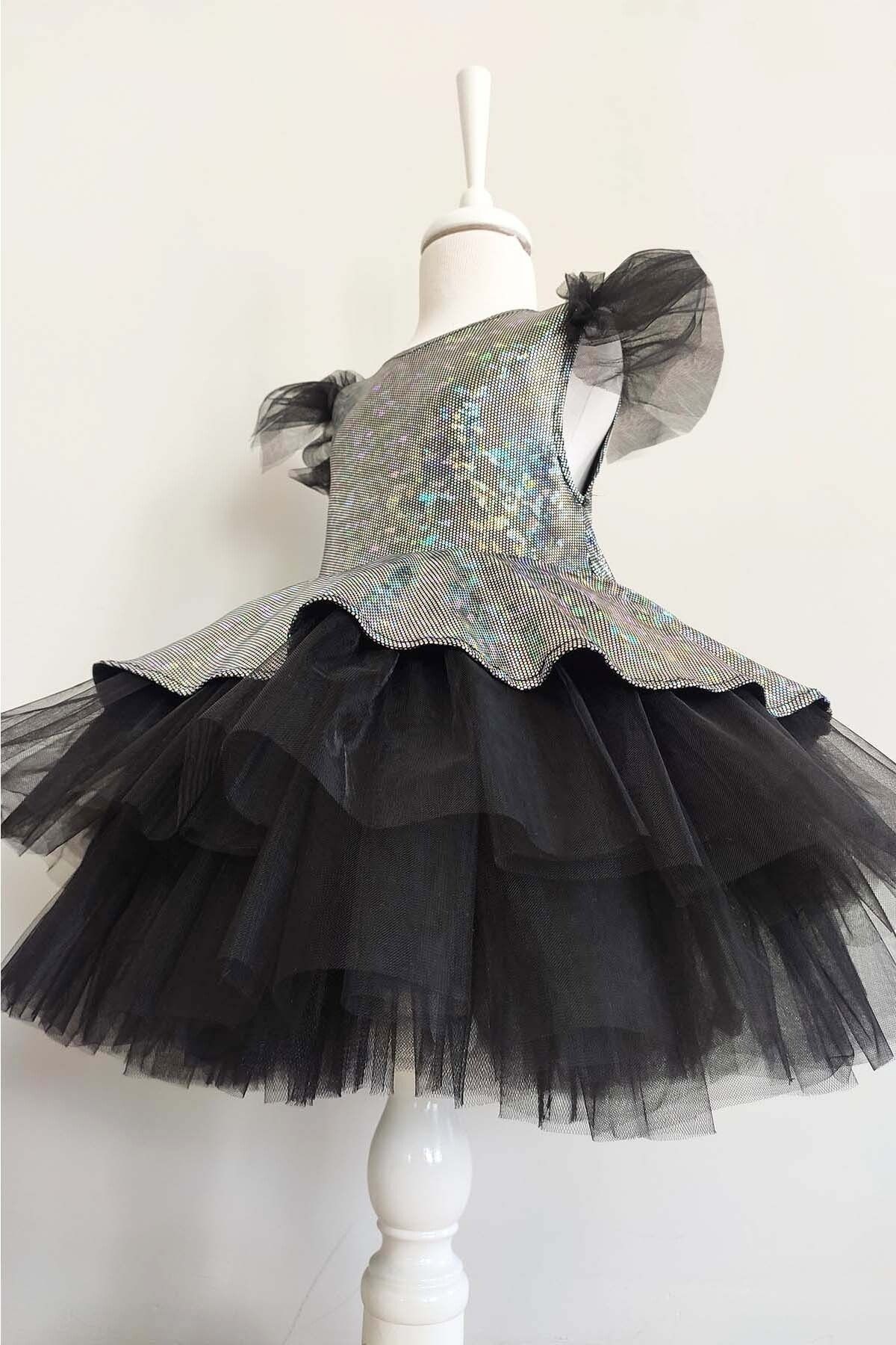 Girls' Tulle Party Dress, Birthday Dress, with Bandana