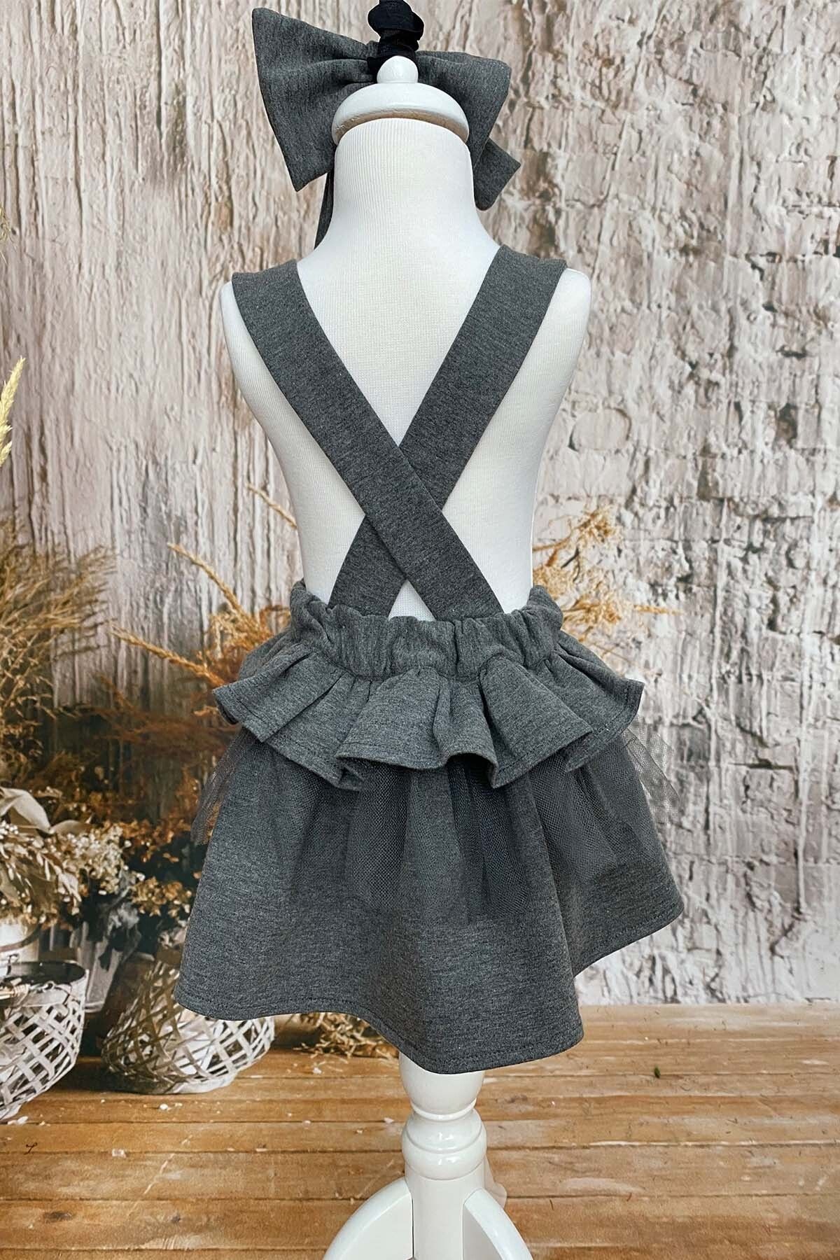 Vestido de Tutu con Volantes y Bandana para Niña, 1-10 Años, Vestido de Cumpleaños