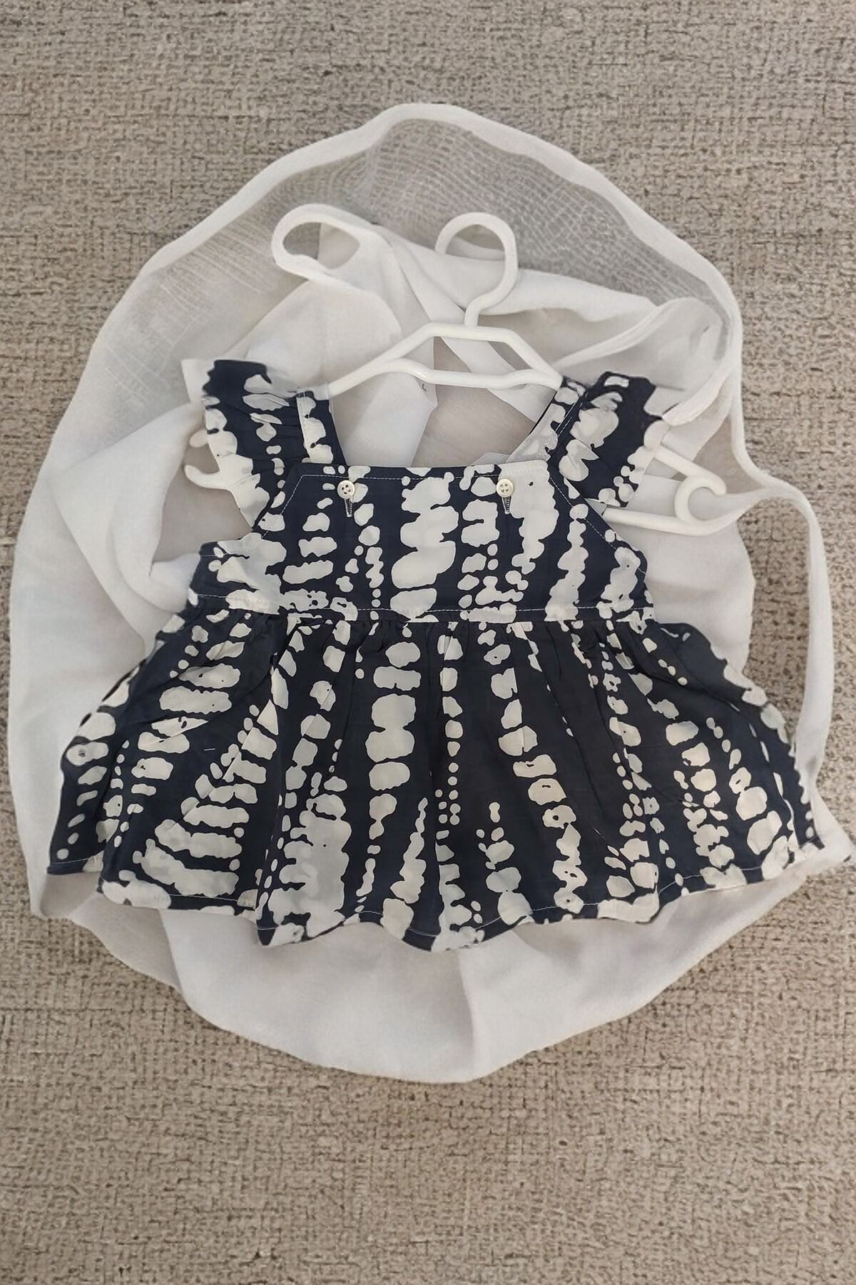 Vestido de Bebé Niña con Tirantes y Volantes