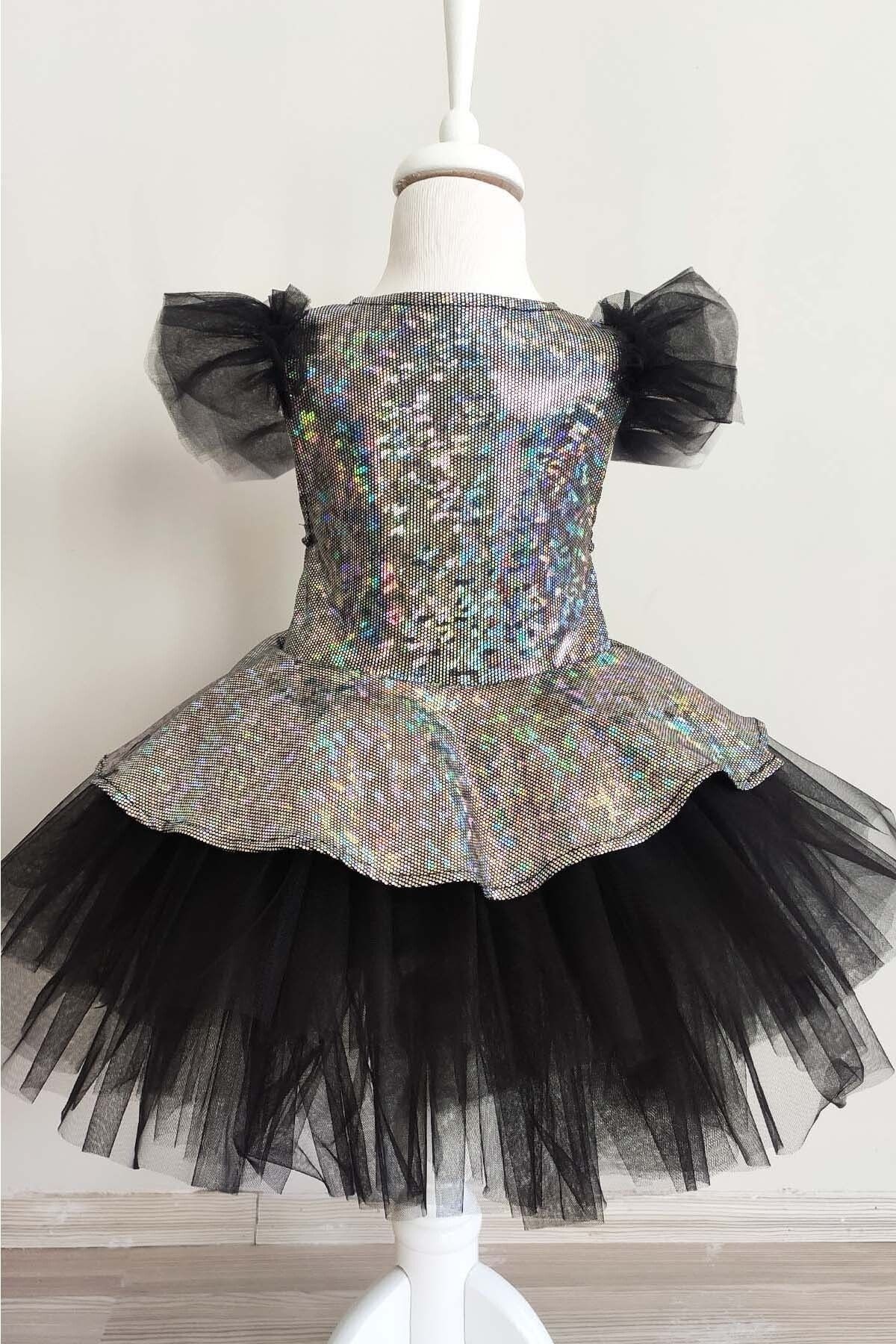 Girls' Tulle Party Dress, Birthday Dress, with Bandana