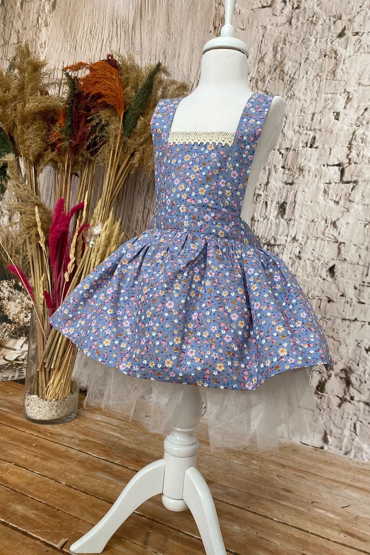 Robe Bandana pour Fille, Robe d'anniversaire de 1 à 8 Ans