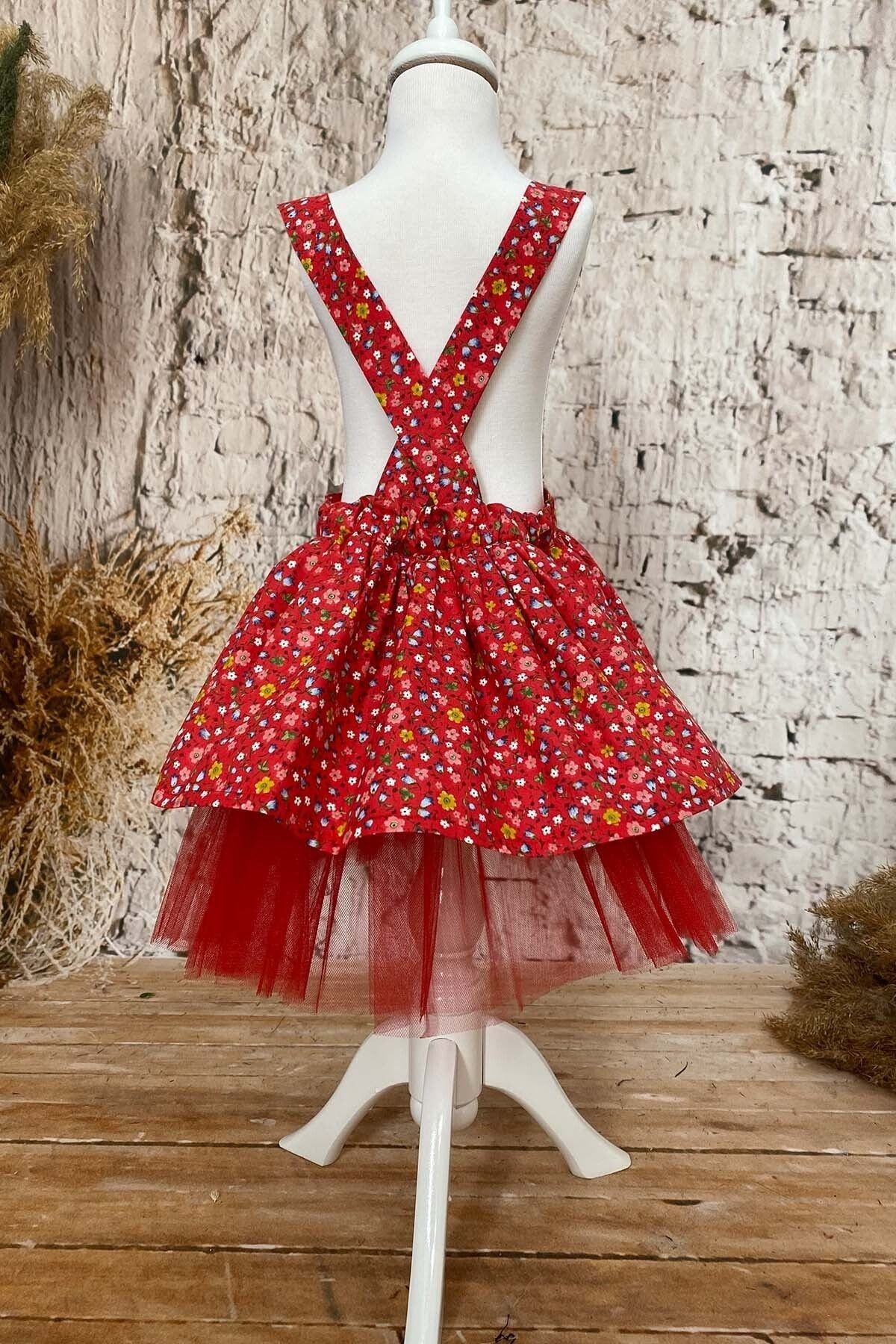 Vestido con Diadema para Niña 1-8 Años, Vestido de Cumpleaños