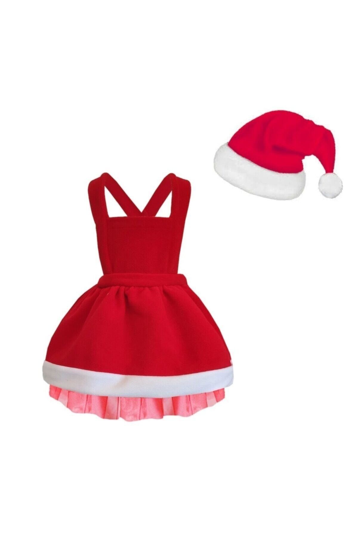 Vestido de Navidad con Sombrero para Niña, Modelos 1-8 Años