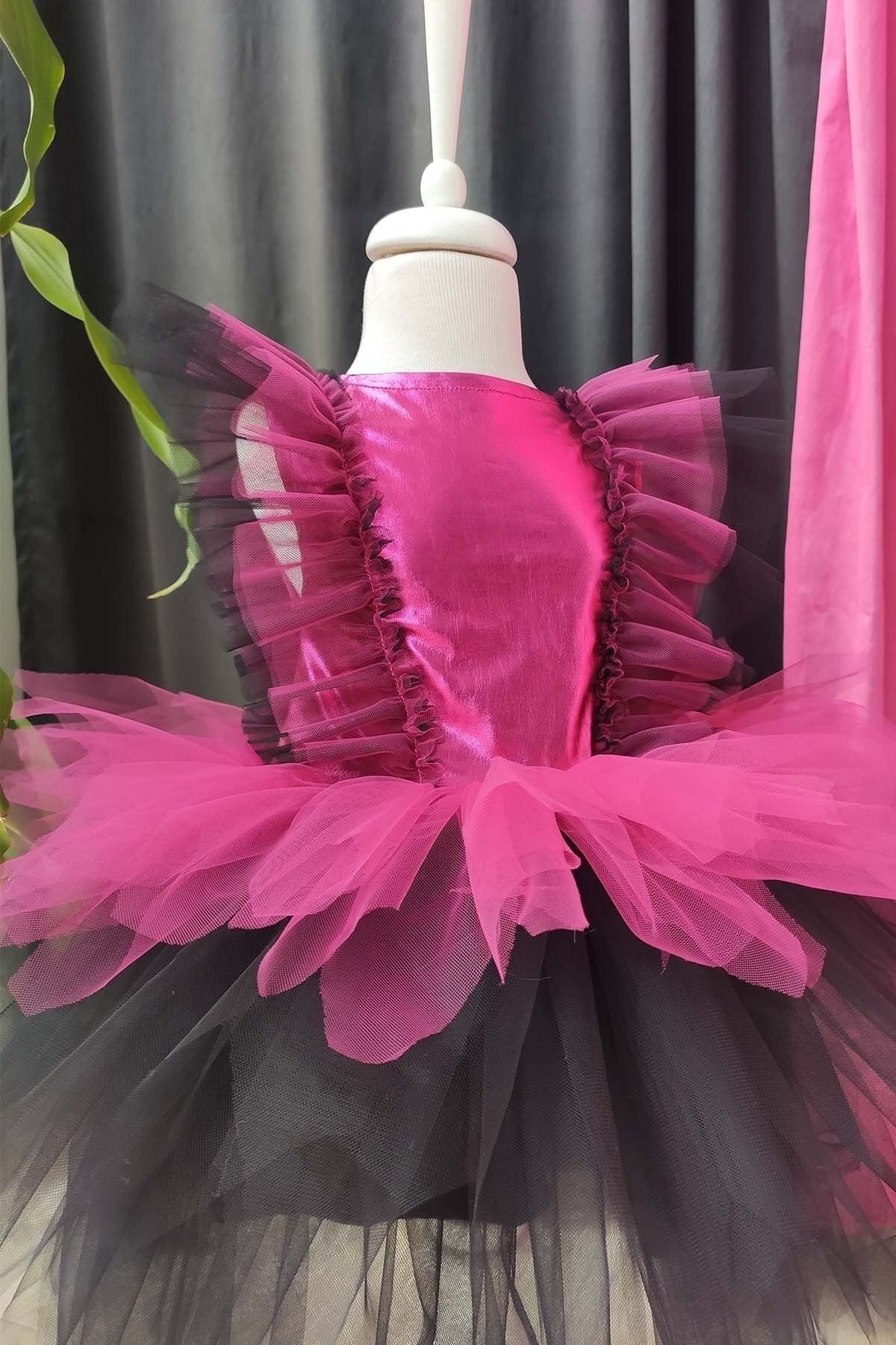 Vestido de Bruja con Tutu en Capas y Sombrero, Vestido de Cumpleaños