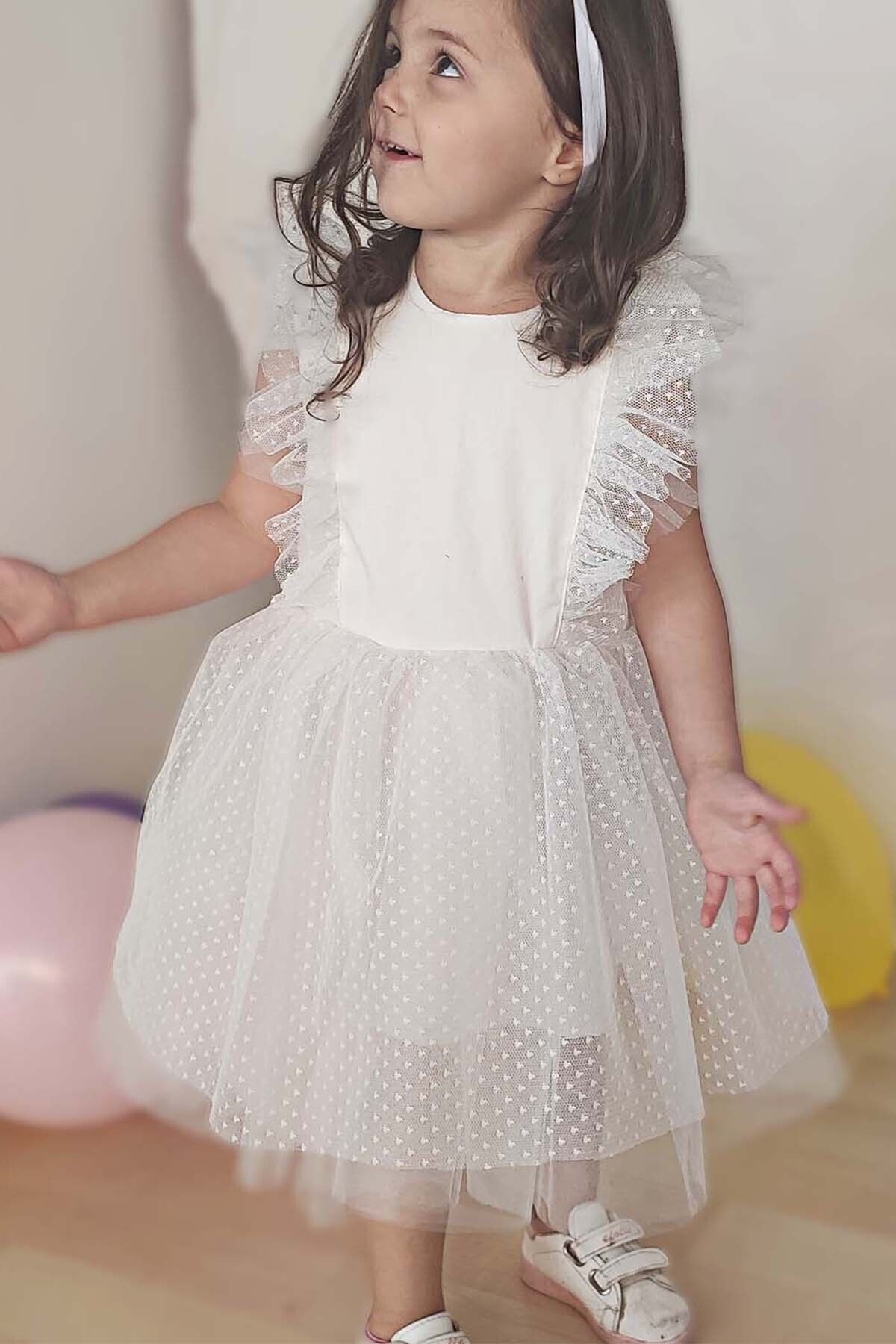 Tutu-Kleid mit Bandana-Set, Geburtstagskleid 1-10 Jahre