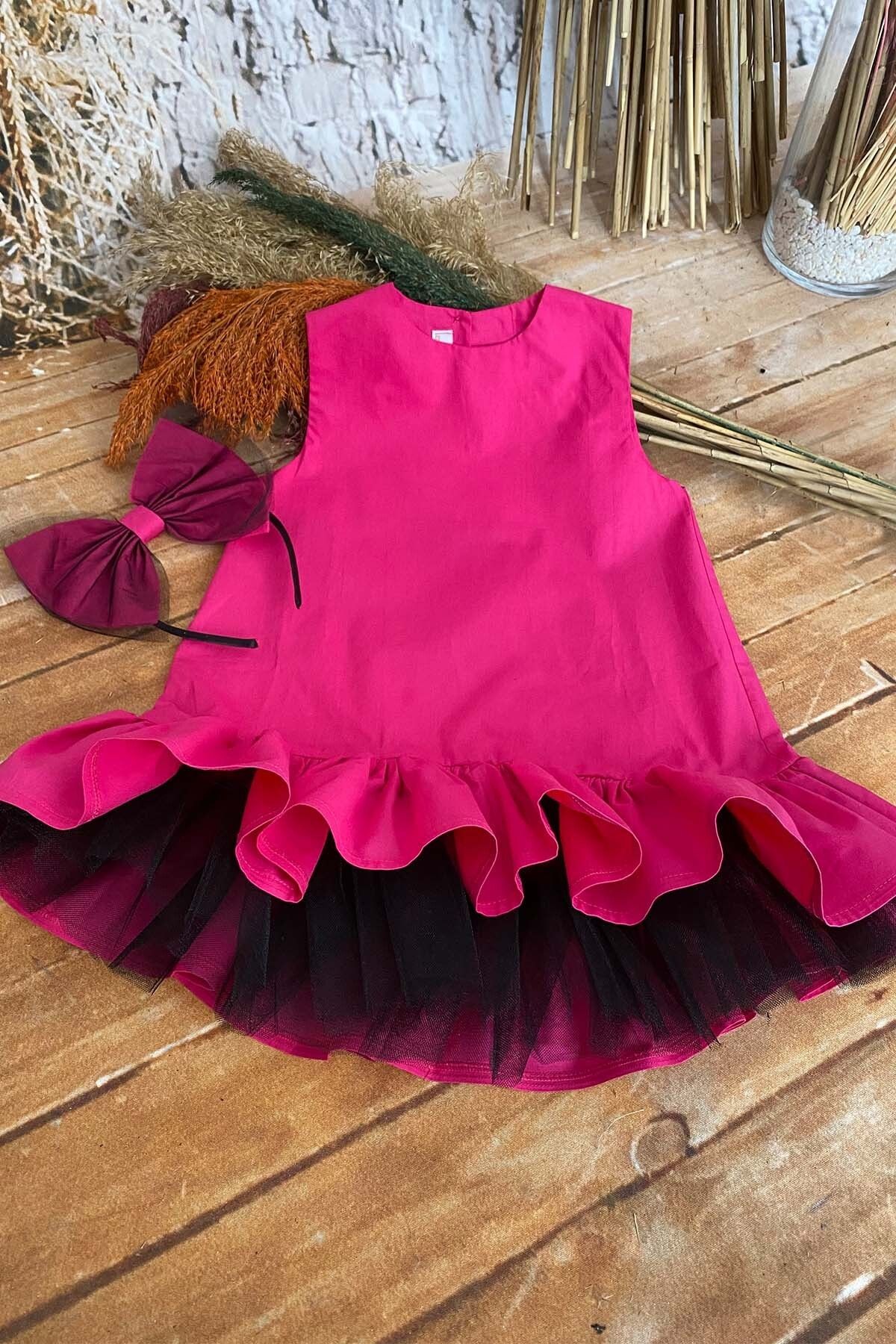 Girls' Tutu Dress and Headband Set, Birthday Dress