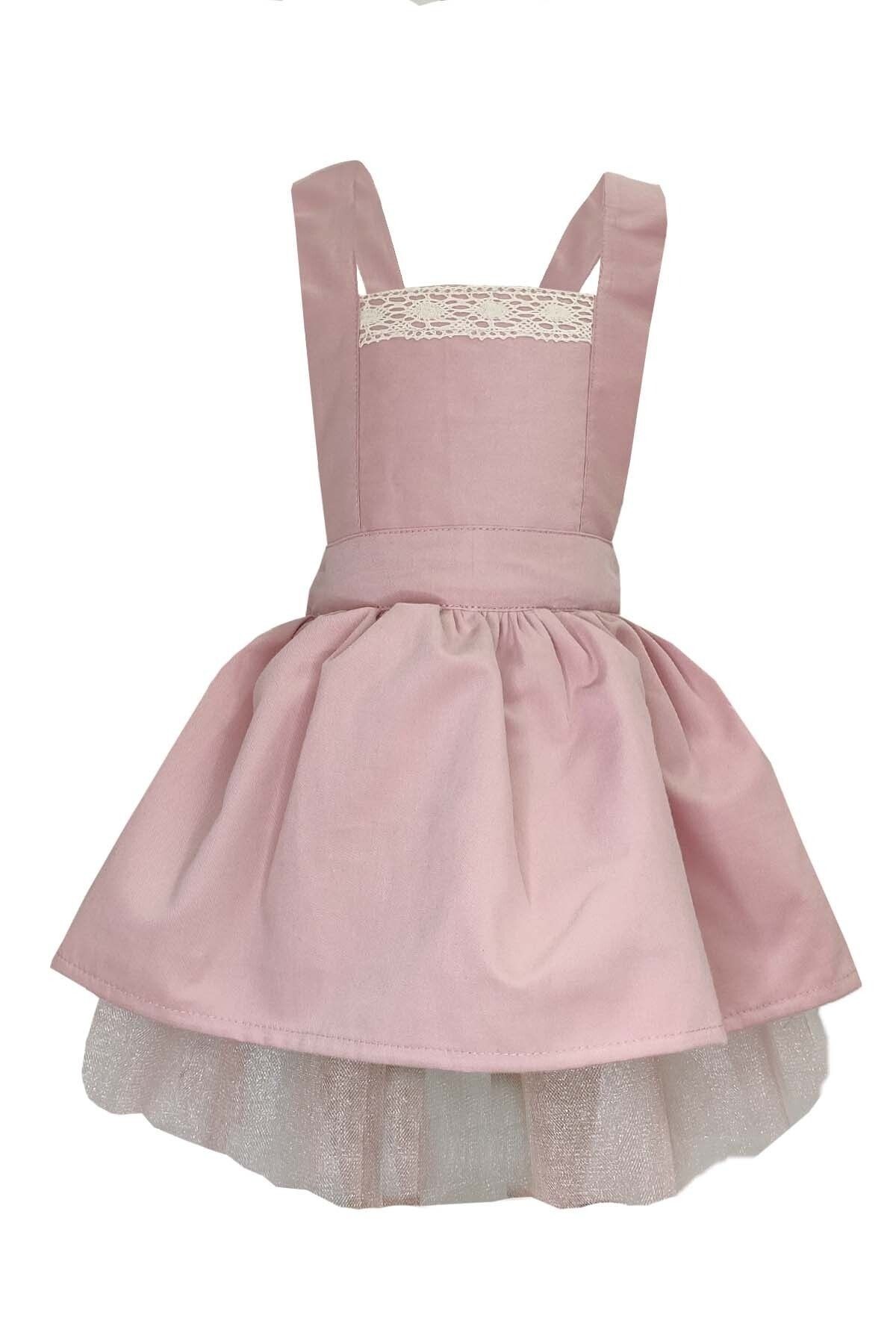 Girl's Leather Detail Tutu Dress, Birthday Dress