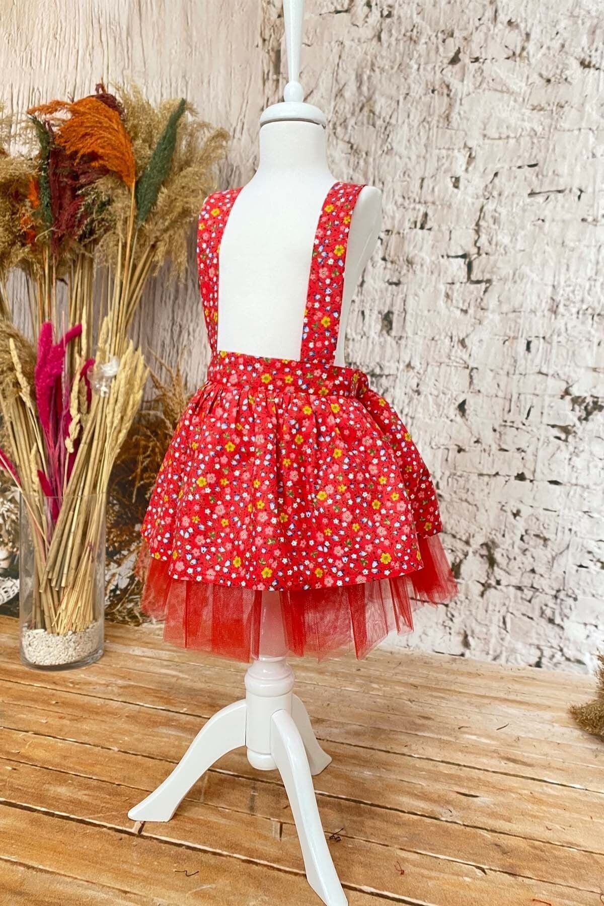 Vestido con Diadema para Niña 1-8 Años, Vestido de Cumpleaños