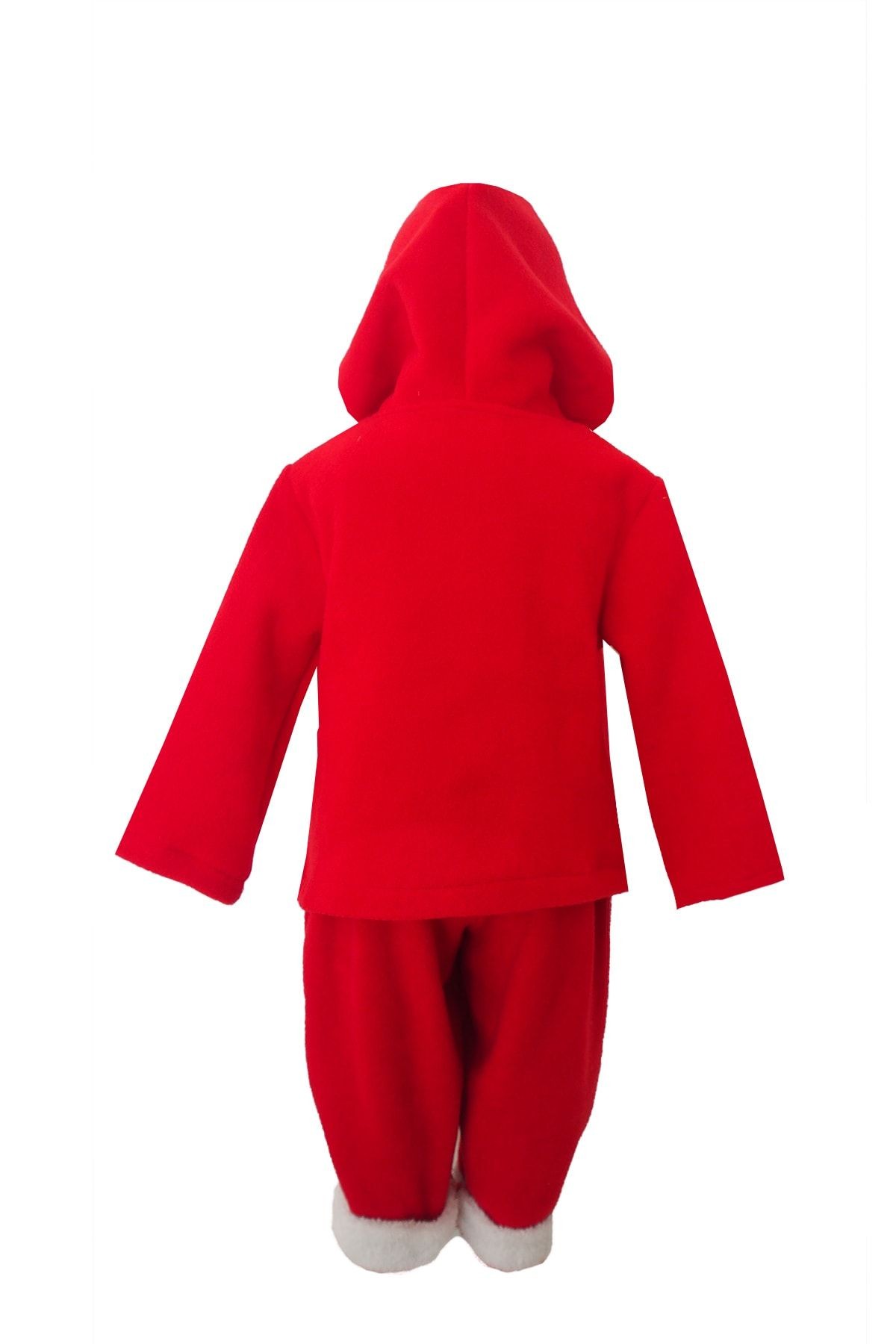 Fleece-Kapuzen-Weihnachtsset für Kinder, winterliches Outfit