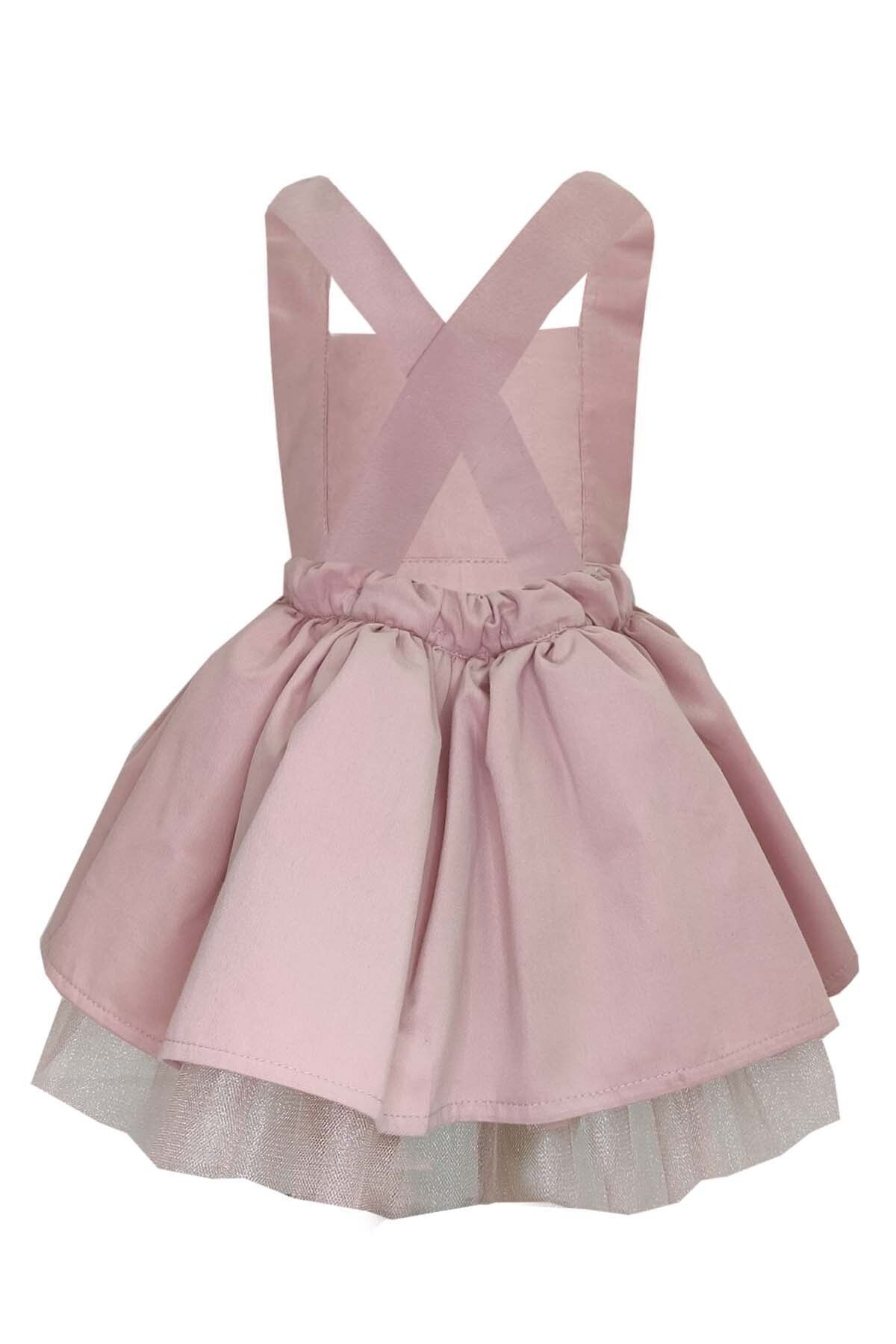 Girl's Leather Detail Tutu Dress, Birthday Dress