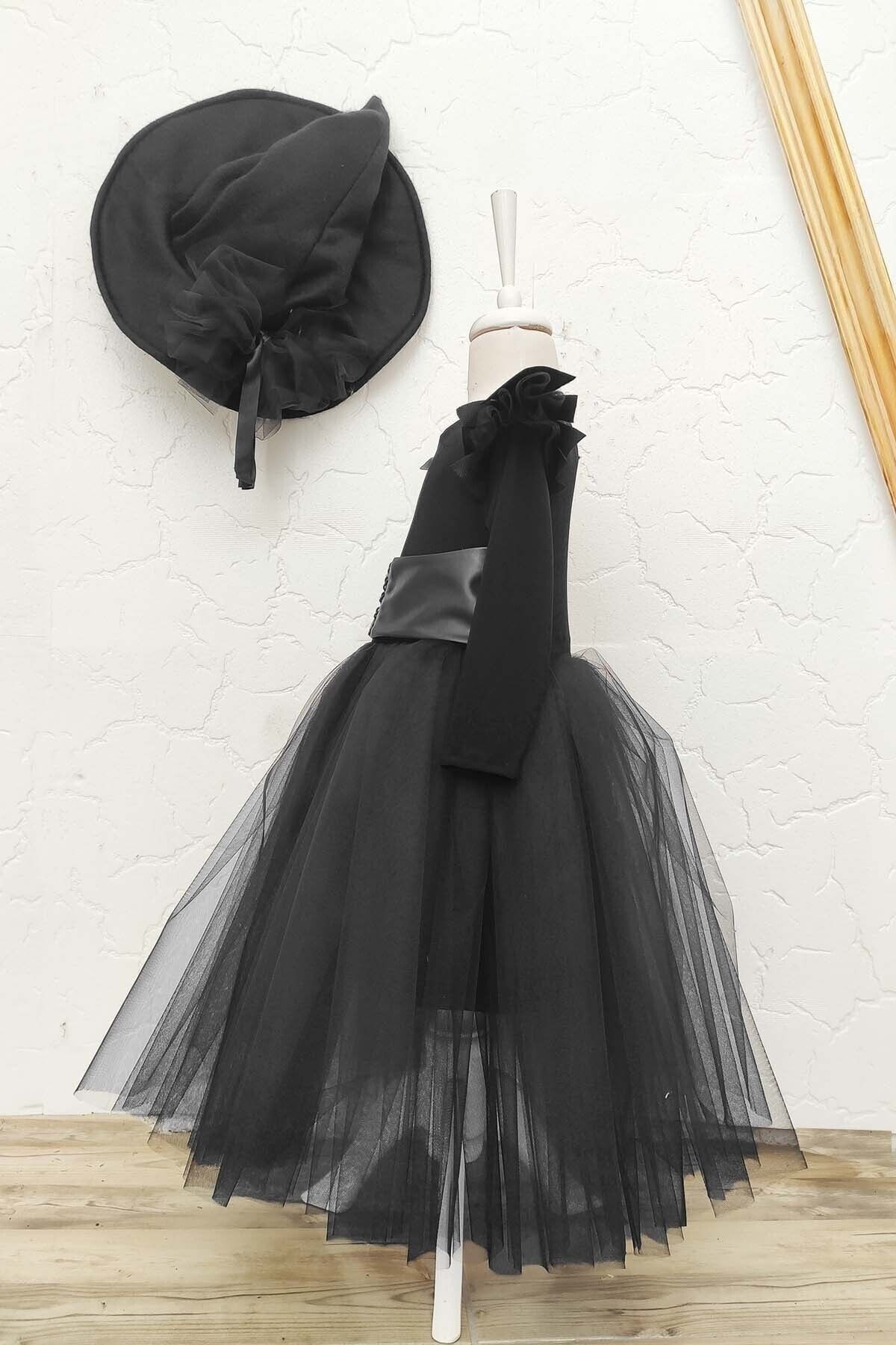 Gothic-Tutu-Kleid für Mädchen, Hexenkostüm, Halloween-Kinderkleid