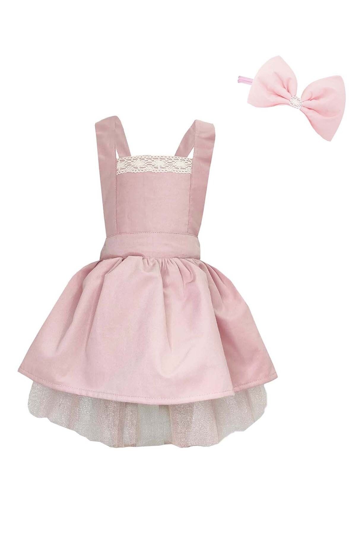 Vestido de Tul con Encaje y Diadema para Niña, Vestido de Cumpleaños 1-10 Años