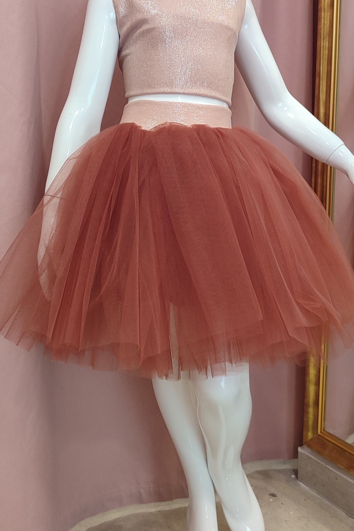 Girls' Tutu Skirt and Sequin Crop Top Set | Birthday Dress