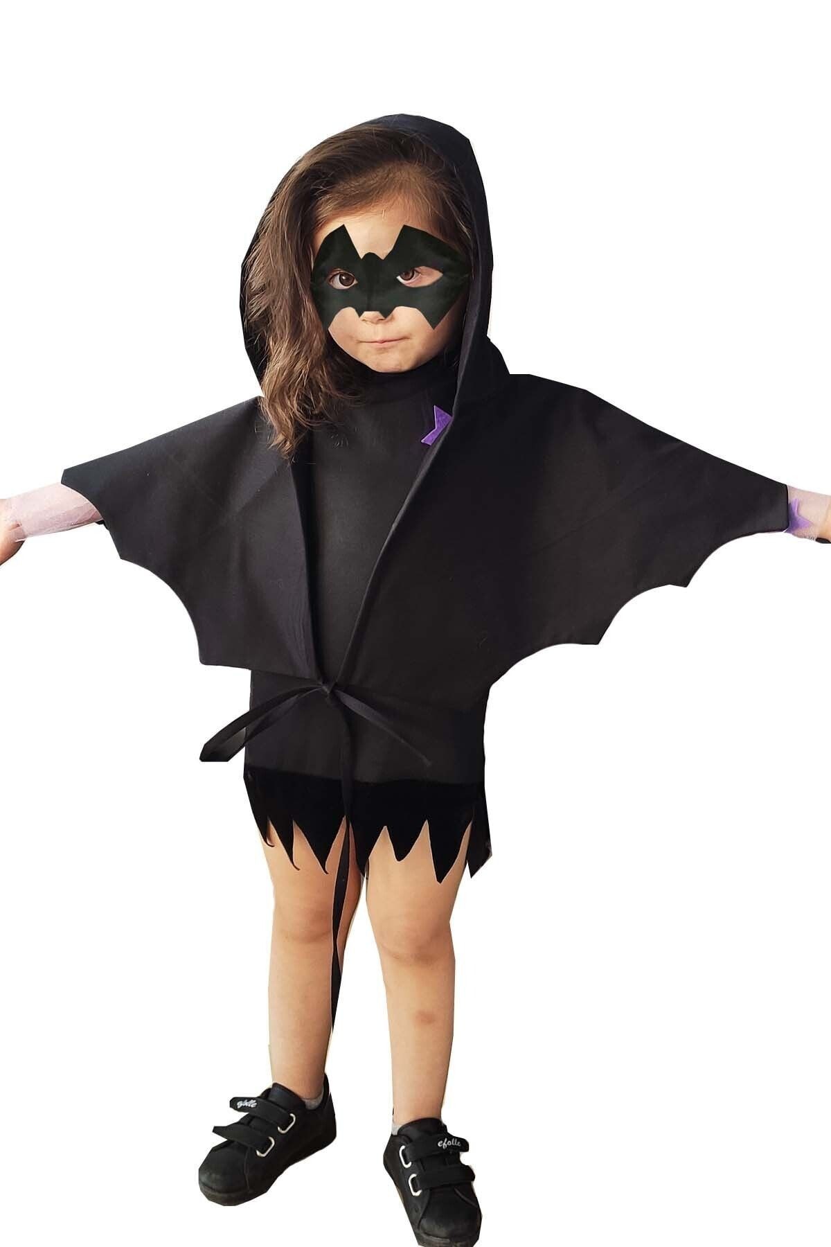 Cape de chauve-souris et masque de chauve-souris pour filles d'Halloween, Costumes d'Halloween pour filles