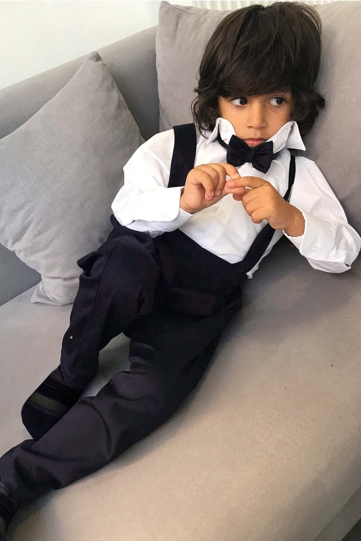 Boy’s Bow Tie Pants Set