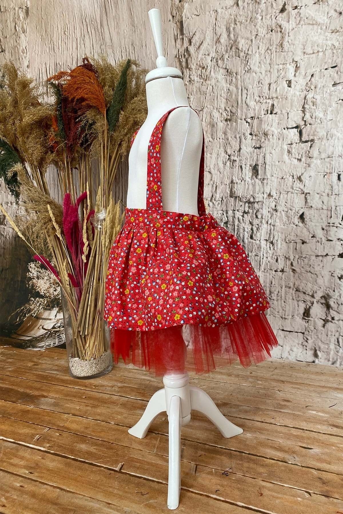 Mädchenkleid mit Bandana-Set, Geburtstagskleid, 1–8 Jahre