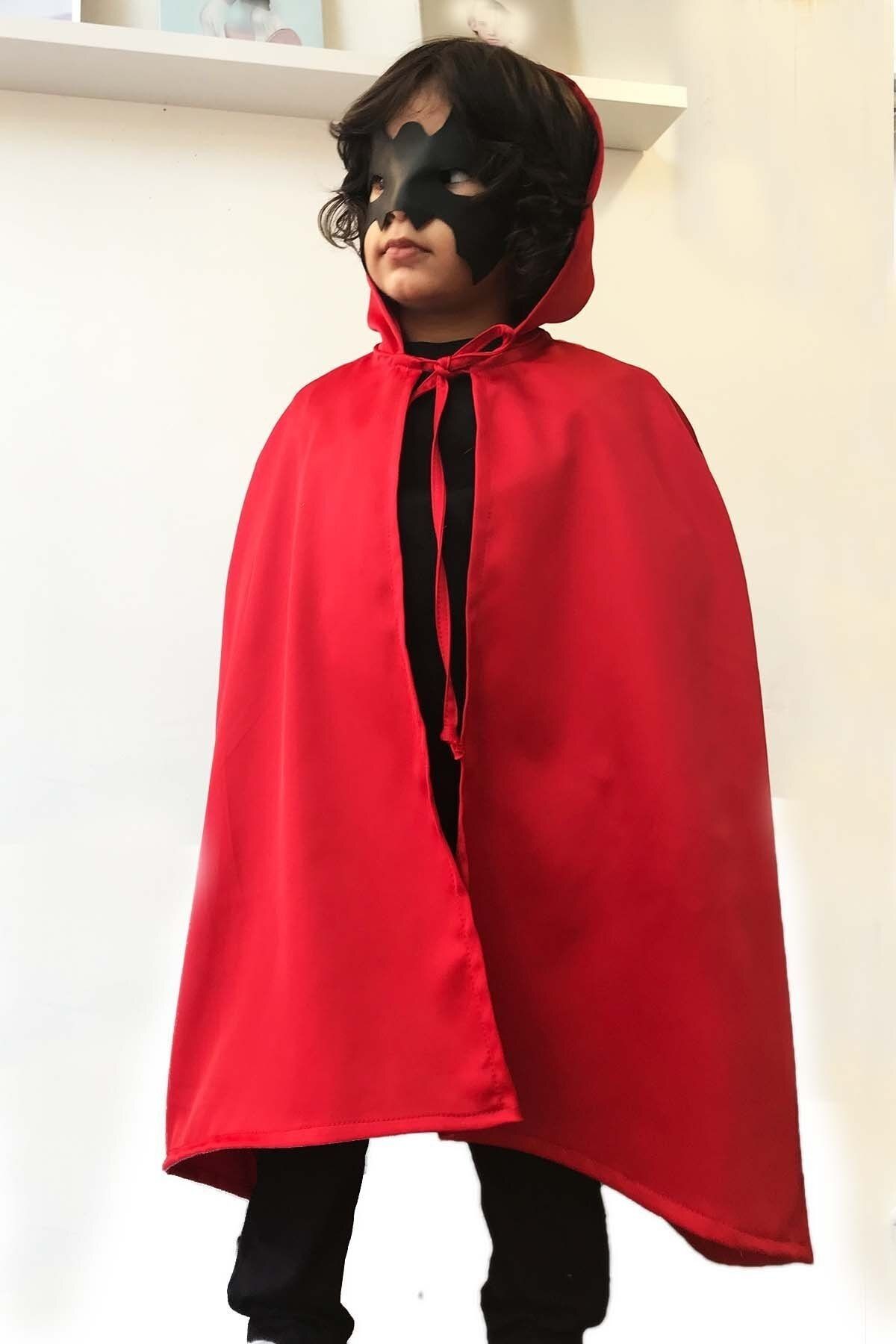 Unisex Halloween Hooded Cape and Mask Set