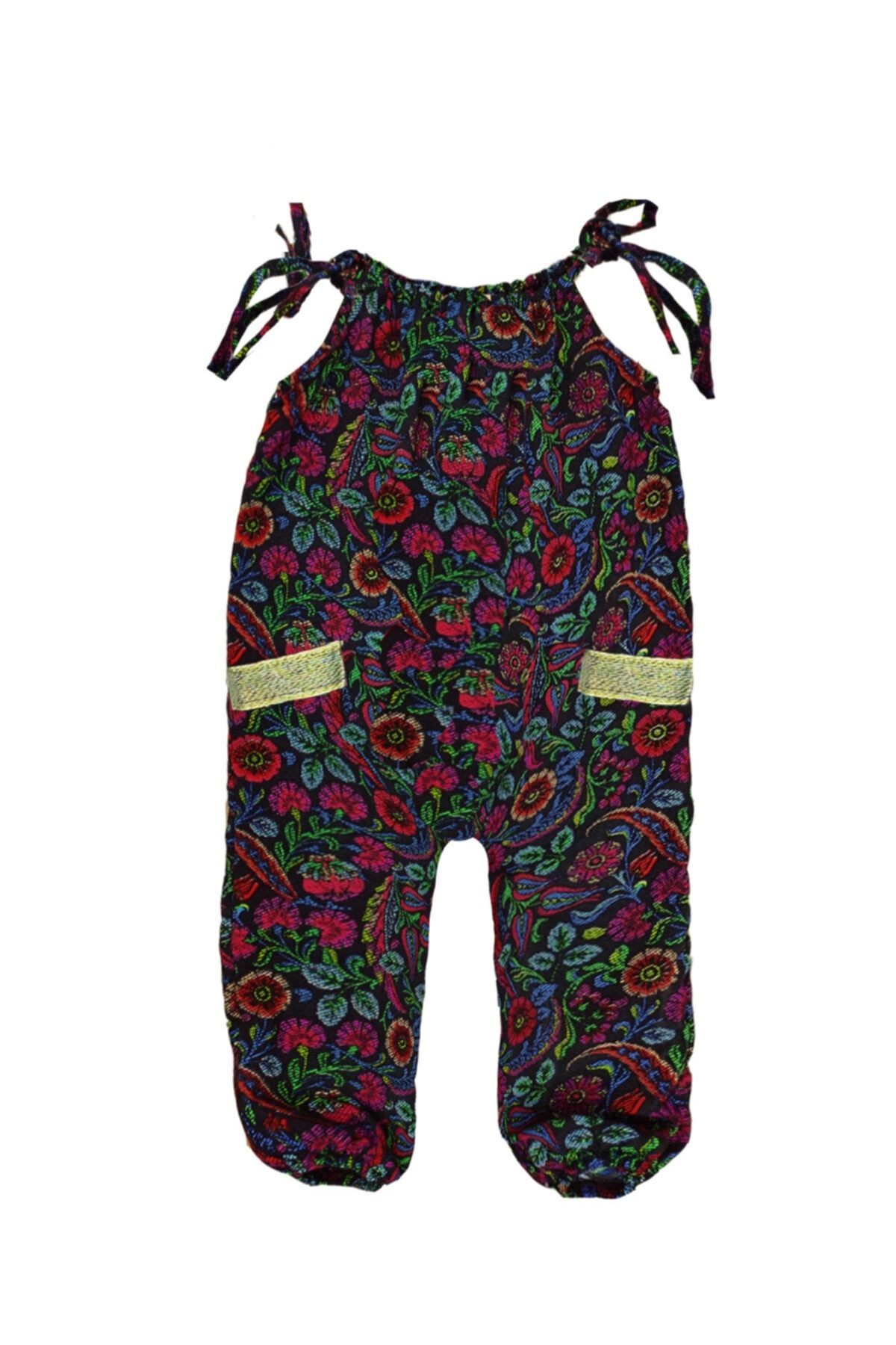 Mädchenoverall mit elastischen Beinen und Taschendetail, 4–8 Jahre