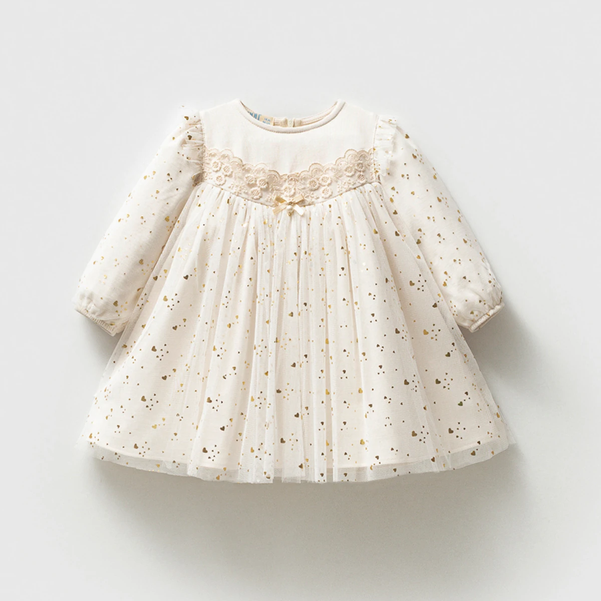 Kız Bebek Yaldızlı Tüllü Elbise