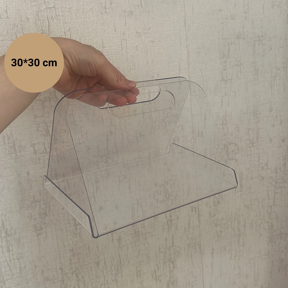 Boş Pleksi Çanta, Yenidoğan Hediye Çantası, Baby Shower, Doğum Günü Hediye Çantası - Kırılmaz, 30 * 30 cm