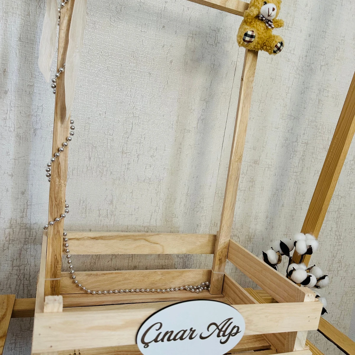 Kişiye Özel Ahşap Yenidoğan, Doğum Günü Bebek Hediye Sepeti