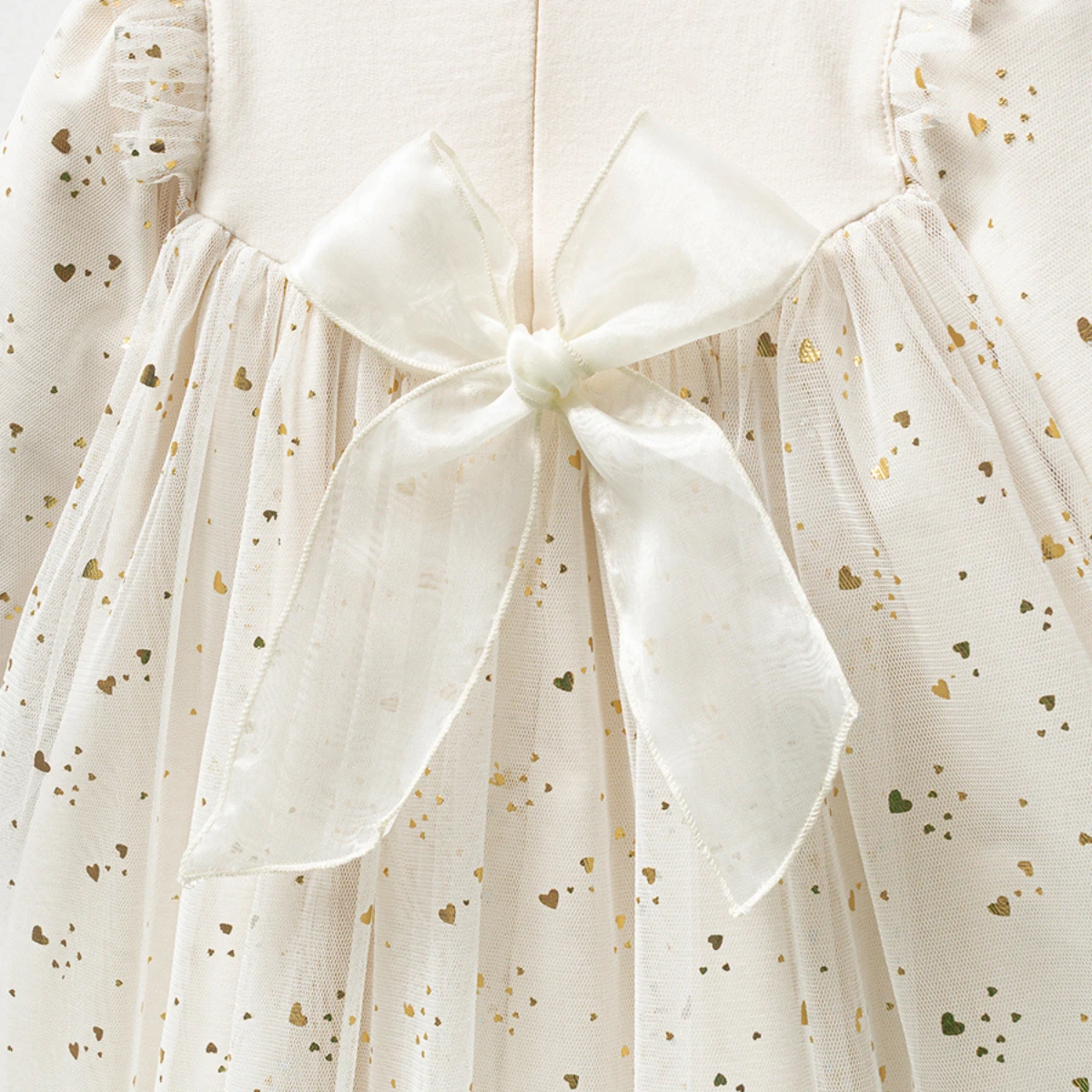 Kız Bebek Yaldızlı Tüllü Elbise