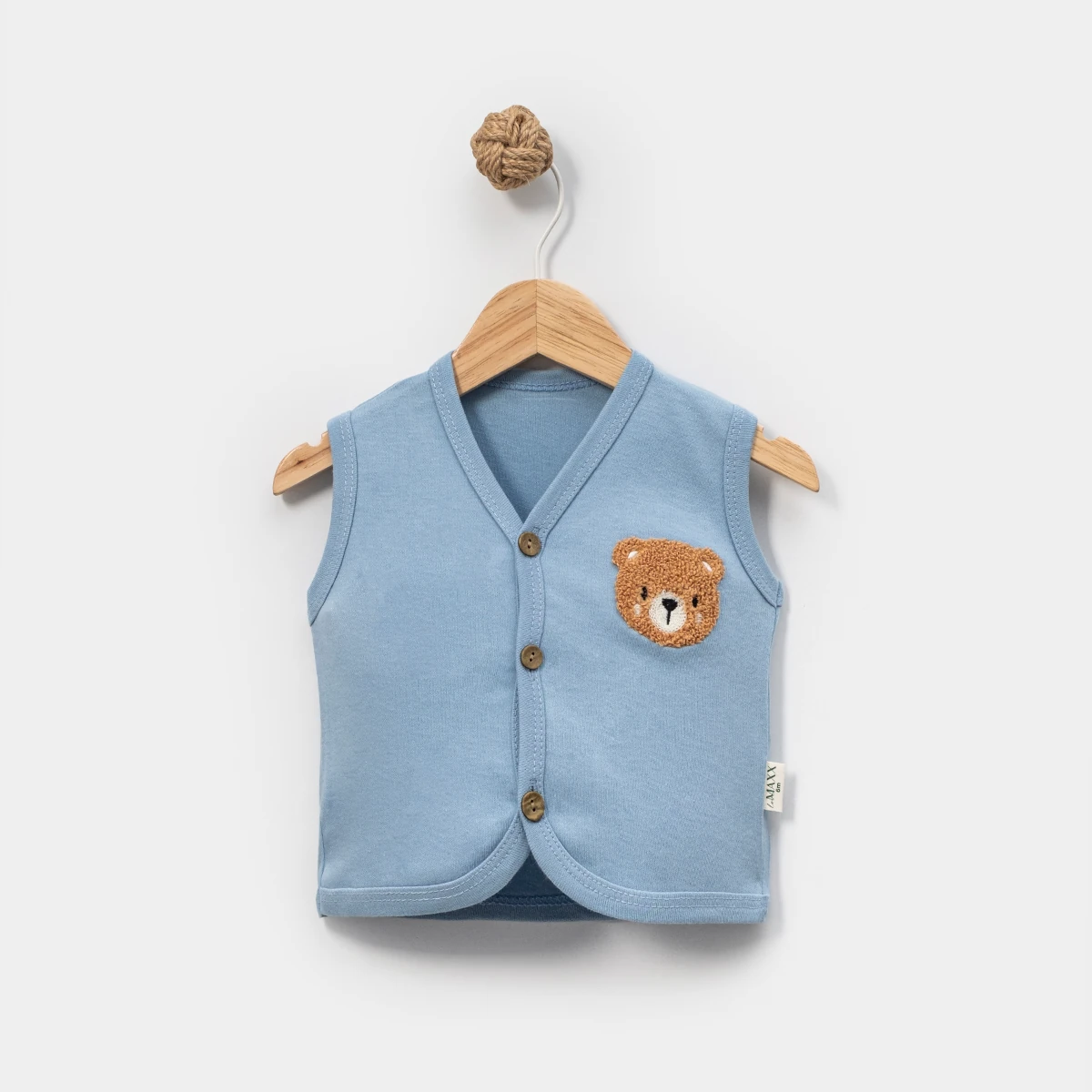 Erkek Bebek Süzene Aycıklı Yelek 6-9-12-18-24 Ay