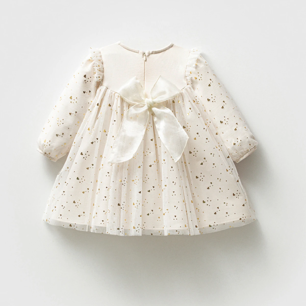 Kız Bebek Yaldızlı Tüllü Elbise