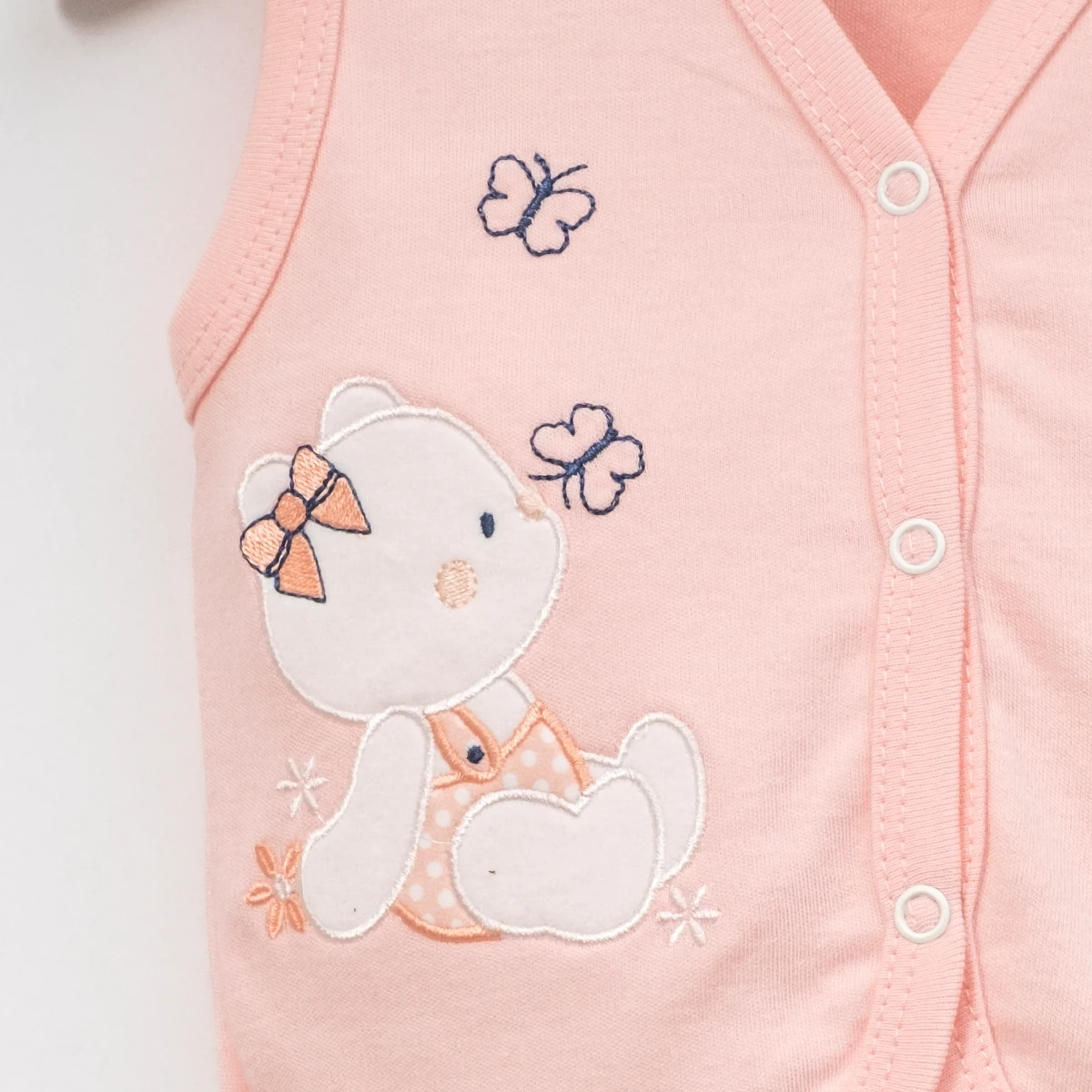 Kız Bebek Pudra Yelek 6-9-12-18-24 Ay