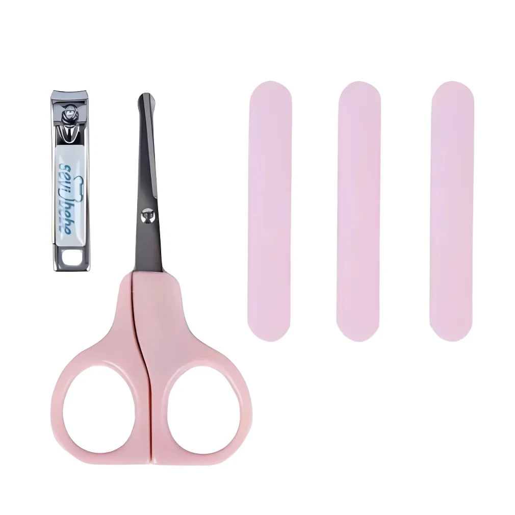 Kız Bebek 3'lü Tırnak Bakım Seti Pembe