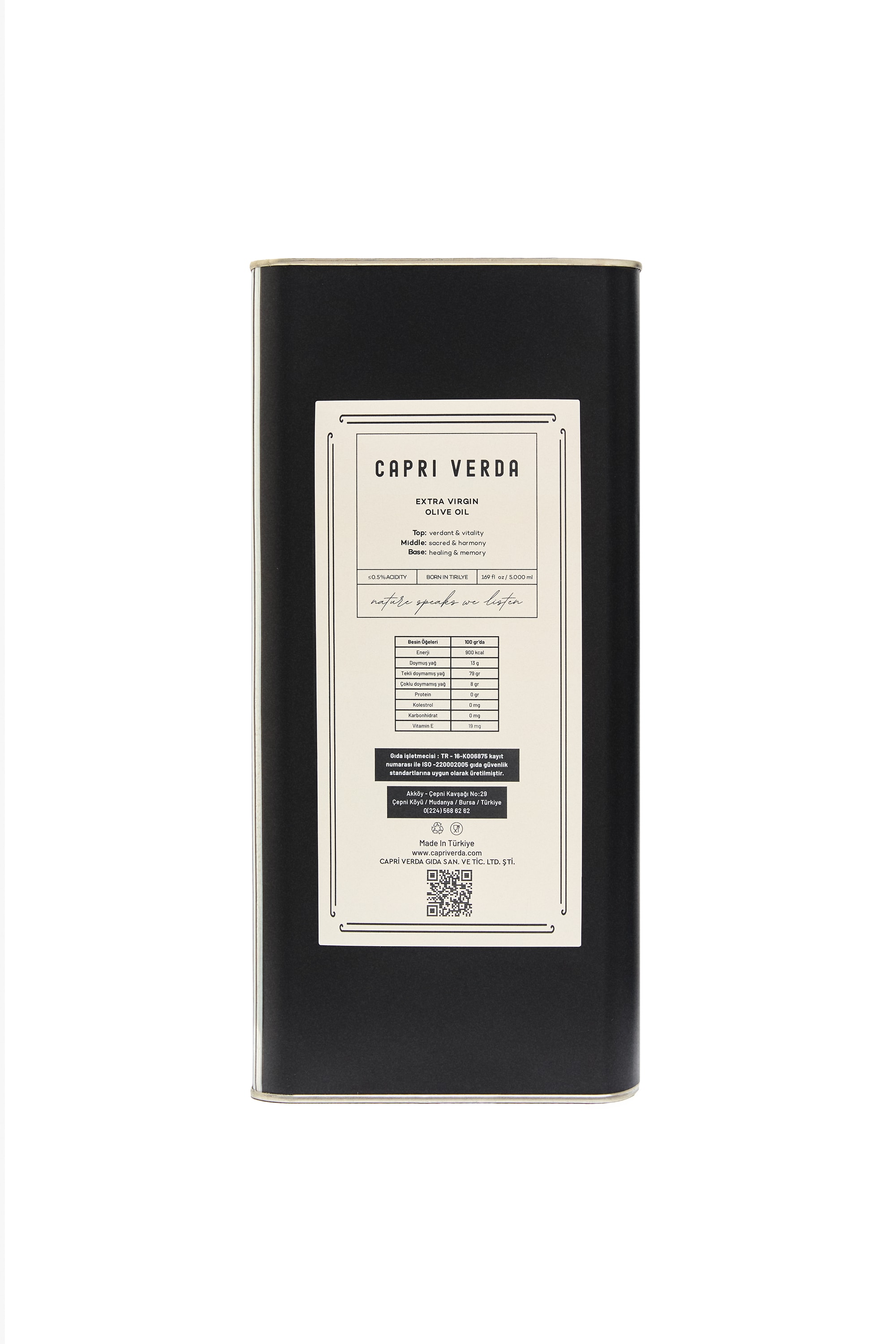 Capri Verda 5 lt Zeytinyağı