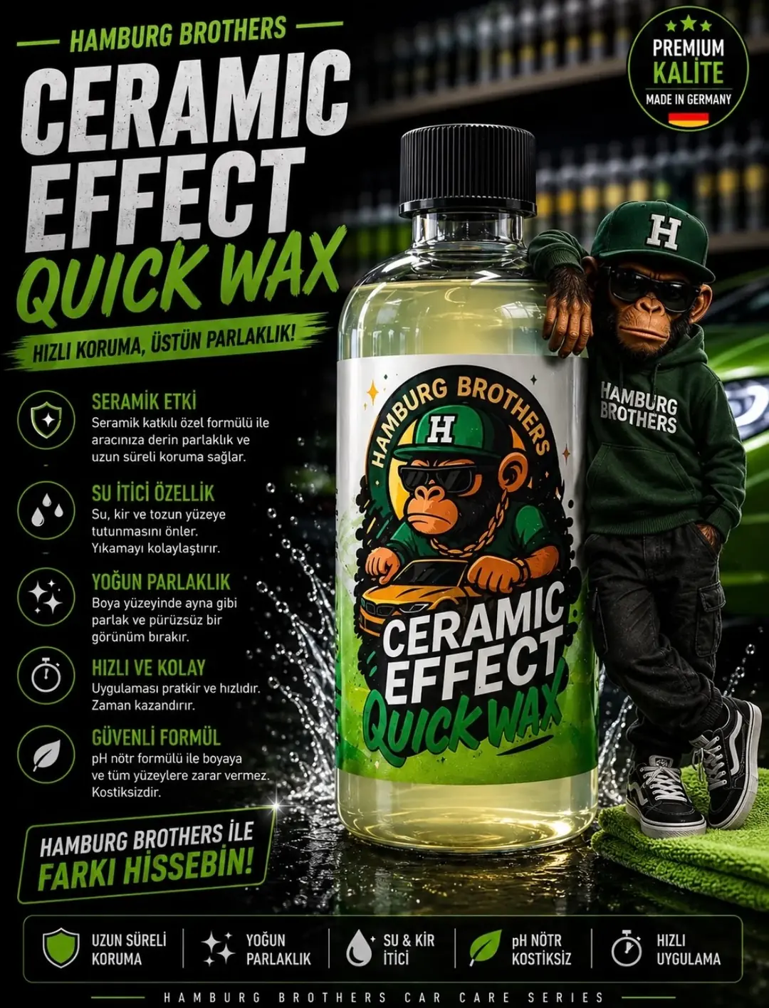 Ceramic Effect Quick Wax Hızlı Cila 500ml