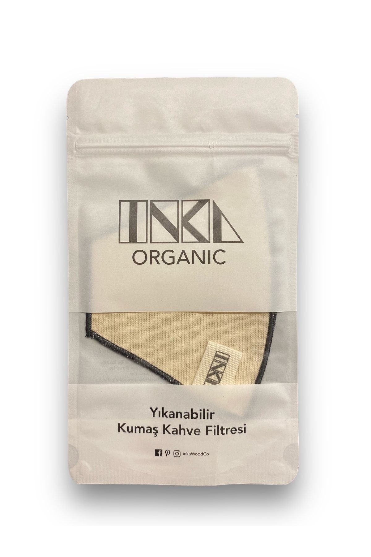 Yıkanabilir Kumaş Organik Kahve Filtresi | 1 Adet No:4 | %100 Pamuk Ham Bez Kahve Filtresi
