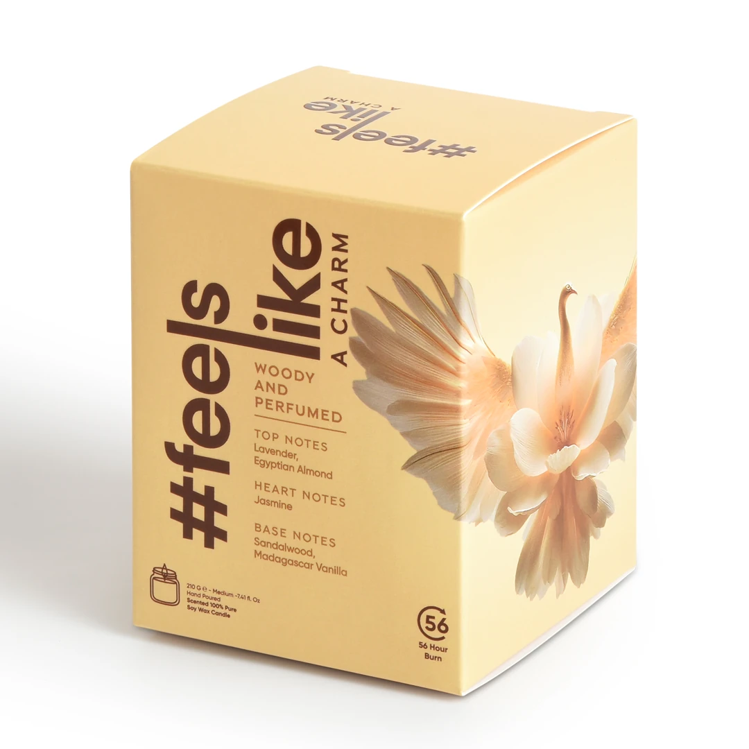 #feelslike A Charm -  Lavanta, Yasemin ve Madagaskar Vanilya Kokulu %100 Soya Wax Mum - 210 ML