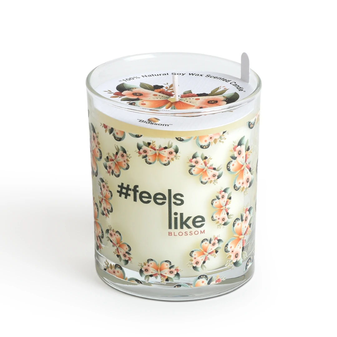 #feelslike Blossom  -  Meyve ve Çiçek Kokulu %100 Soya Wax Mum - 210 ML