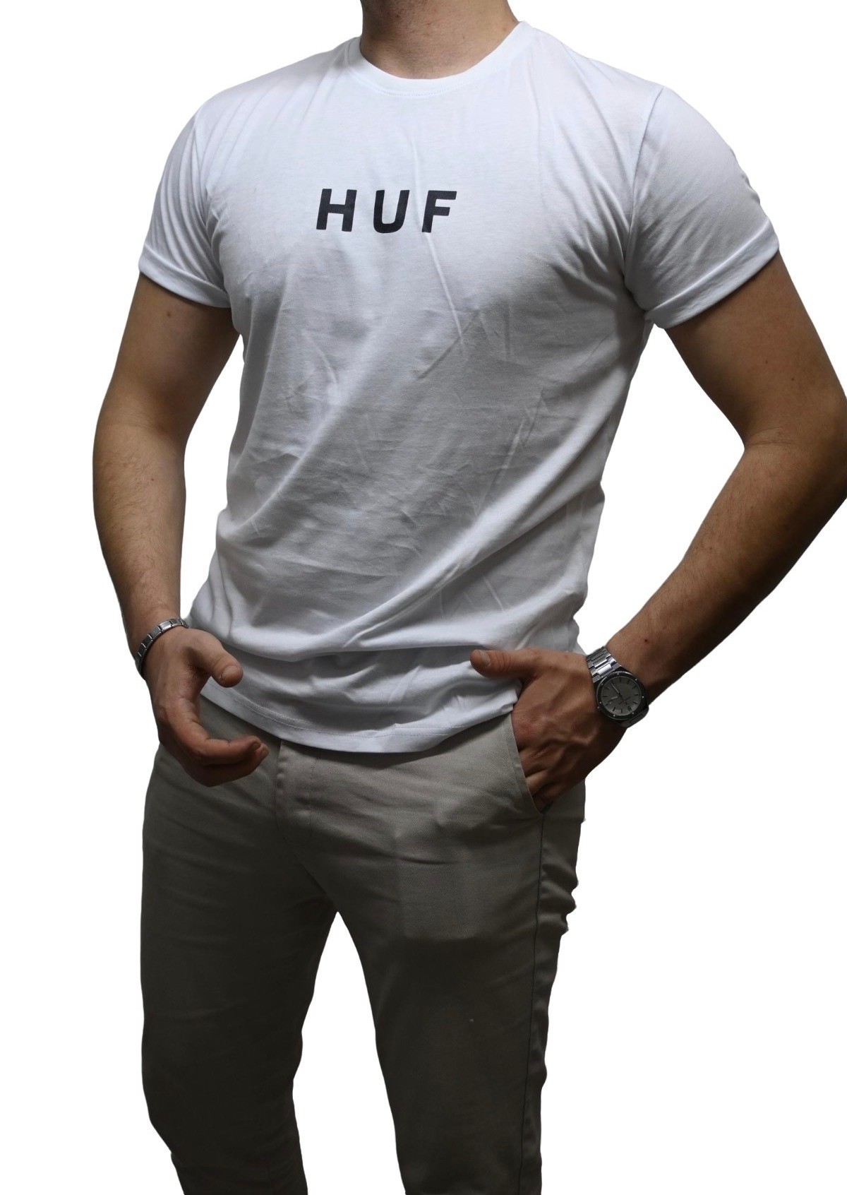 Baskılı HUF T-Shirt