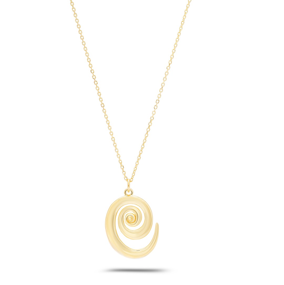 Elythra Necklace - 925 Ayar Gümüş Kolye - GOLD