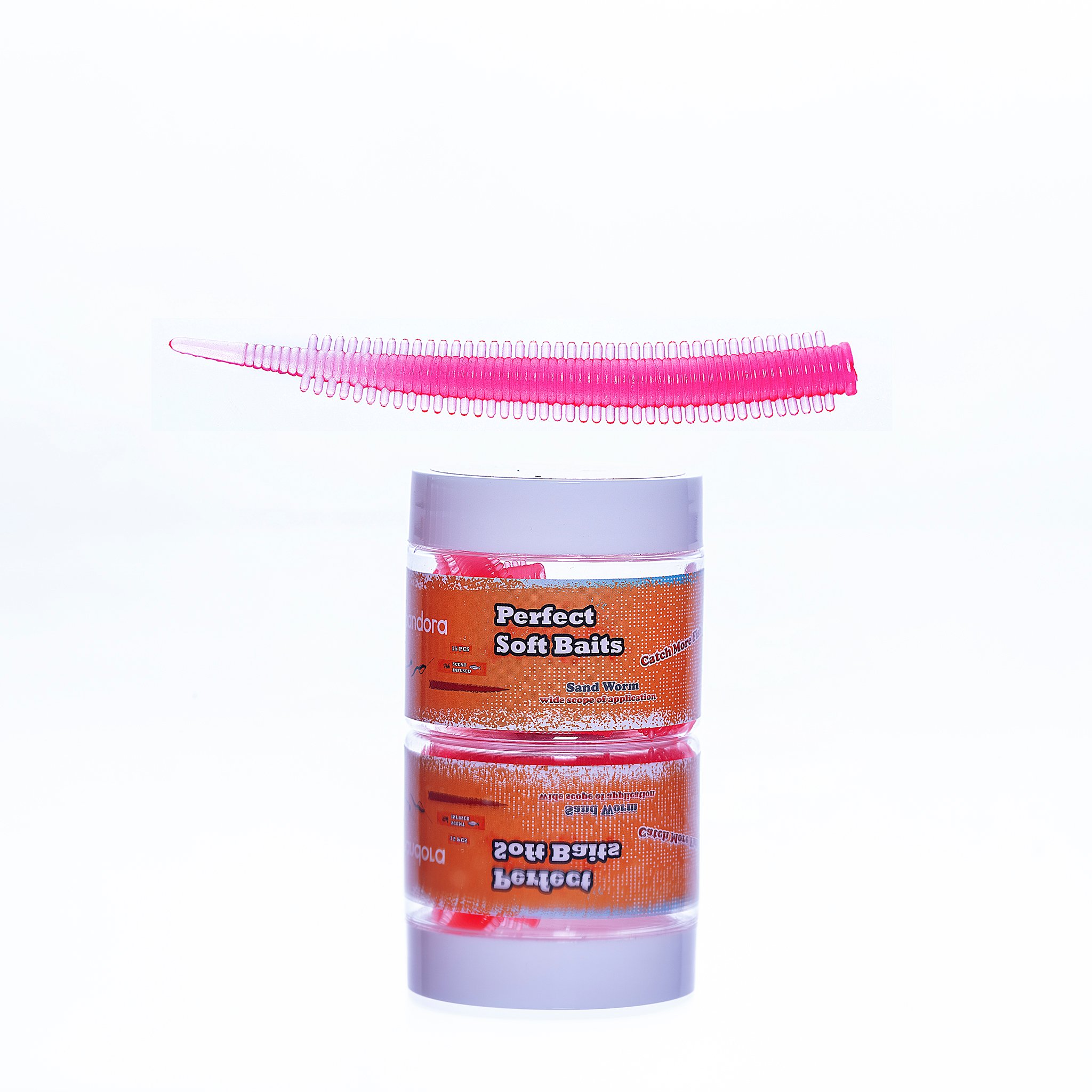  Pandora Kavanoz Perfect Soft Baits Sandworm 7 cm Pink